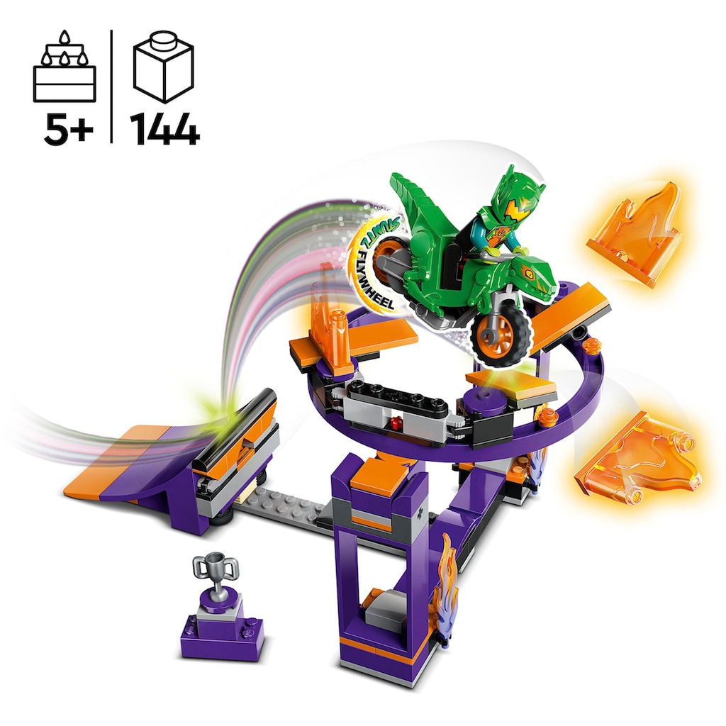 LEGO® Konstruktionsspielsteine »Sturzflug-Challenge (60359), LEGO® City Stuntz«, (144 St.)