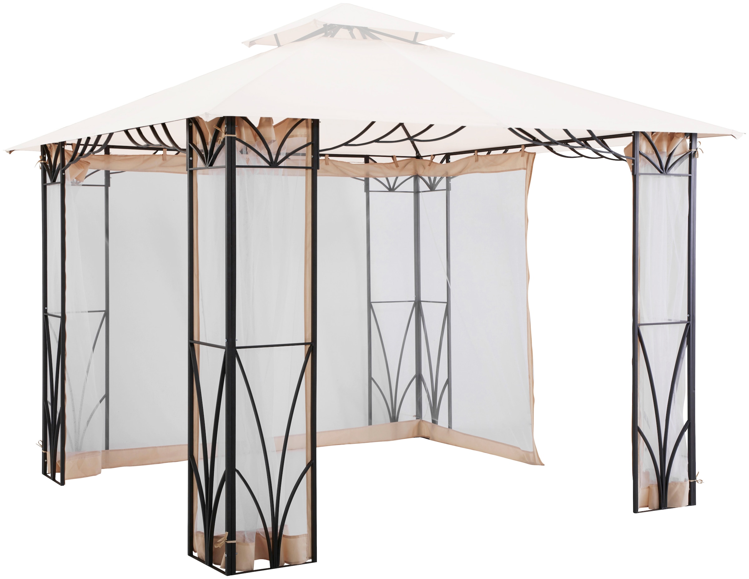 Seitenteile für Pavillon »Venedig«, 4 Seitenteile mit Moskitonetz