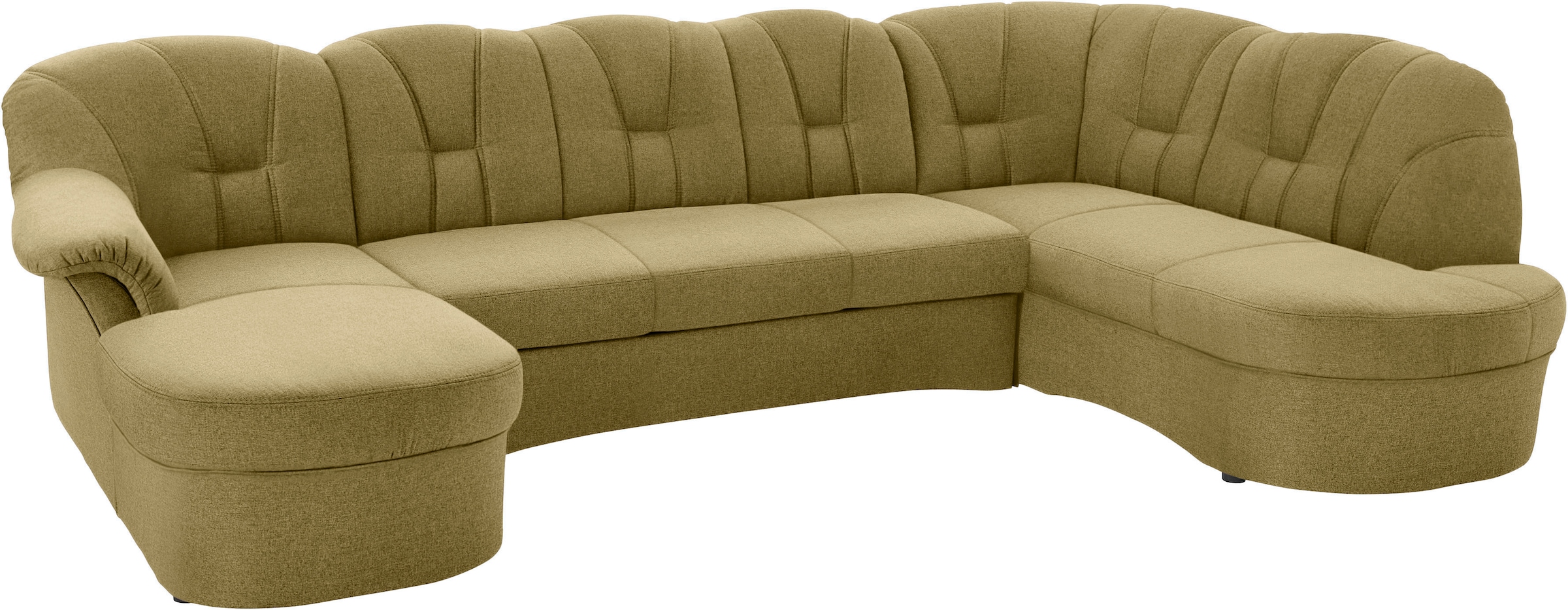 DOMO collection Wohnlandschaft »Papenburg U-Form« in grosser Farbvielfalt, wahlweise Bettfunktion, frei im Raum stellbar