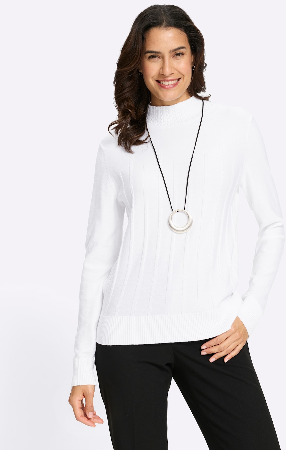 Inspirationen Stehkragenpullover »Pullover«