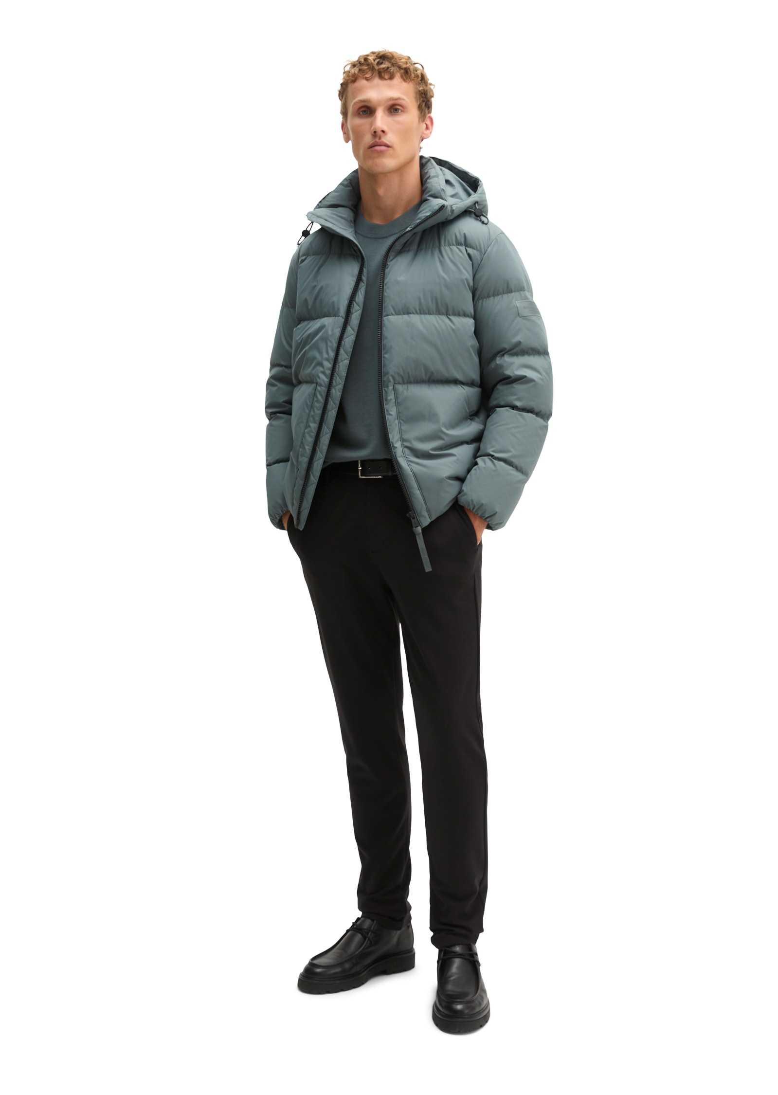 Marc O'Polo Daunenjacke mit weiten-verstellbarem Saum und abnehmbarer Lapuze