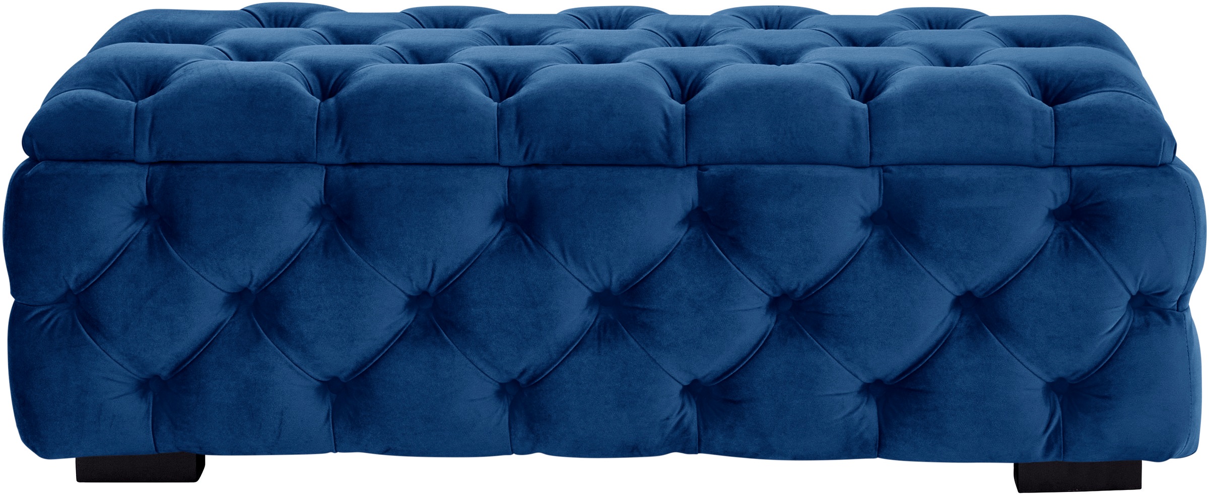 Home affaire Polsterhocker »KALINA, hochwertige Knopfheftung, B/T/H: 120/55/45 cm«, mit Staufach und innenliegenden Laschen zur besseren Aufbewahrung
