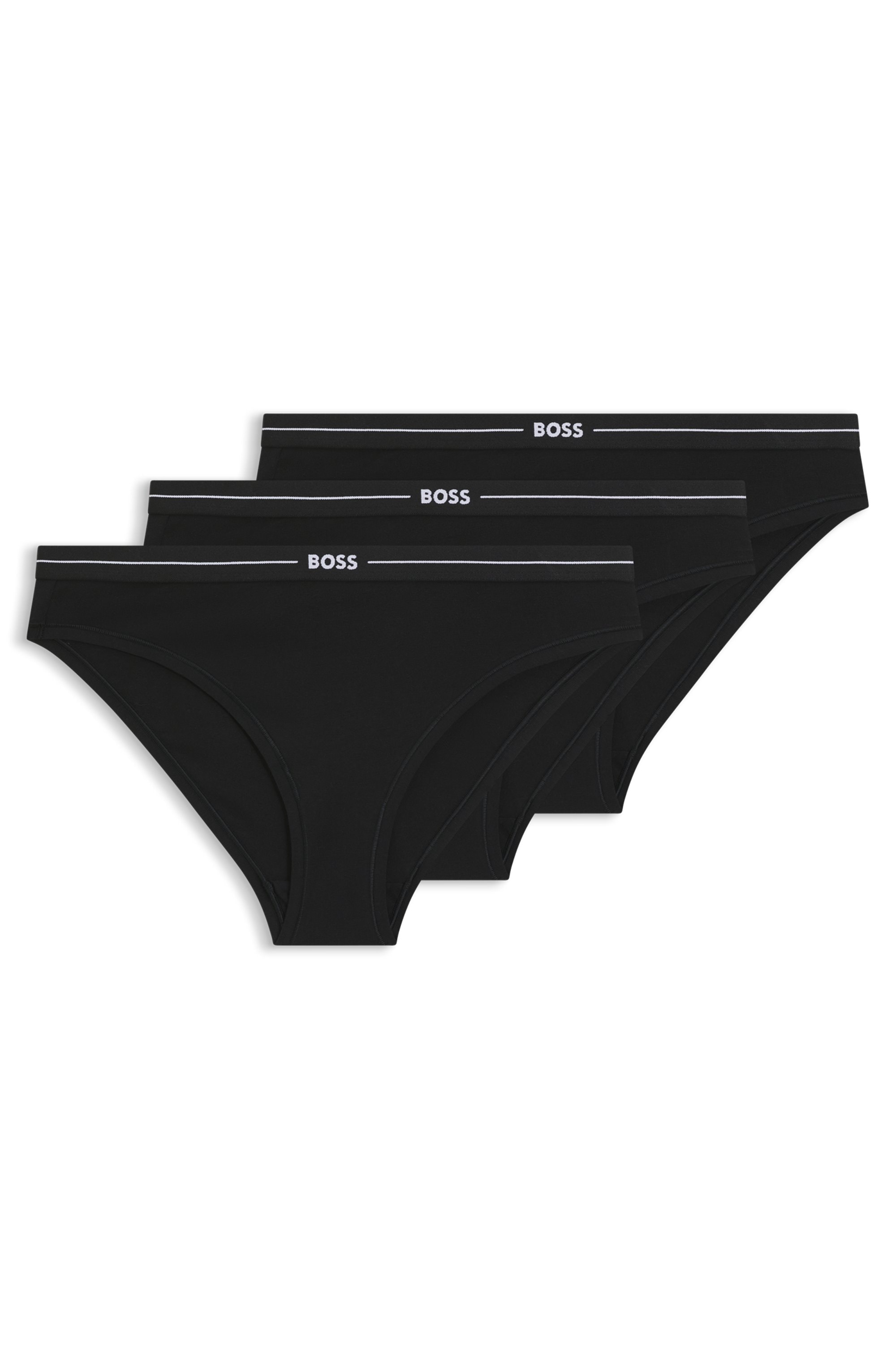 BOSS Slip »3P BRIEF« Paquet, 3er, 3 cuis mit elastischen Logobund