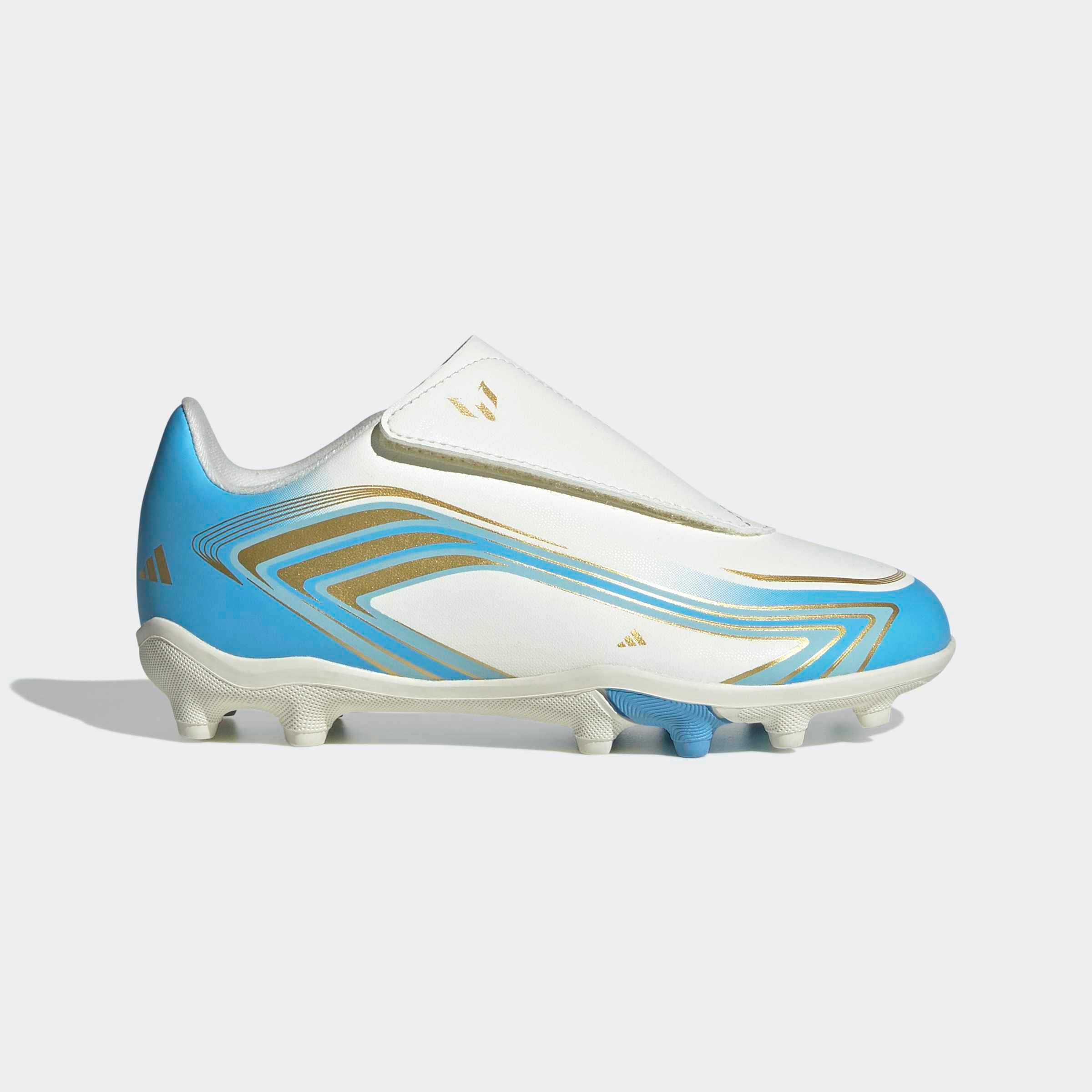 adidas Performance Chaussure de football »F50 MESSI CLUB KIDS , KLETTVERSCHLUSS, FESTE BÖDEN/GEMISCHTE BÖDEN«  adapté à de nombreux types de sols, pour adolescents et enfants