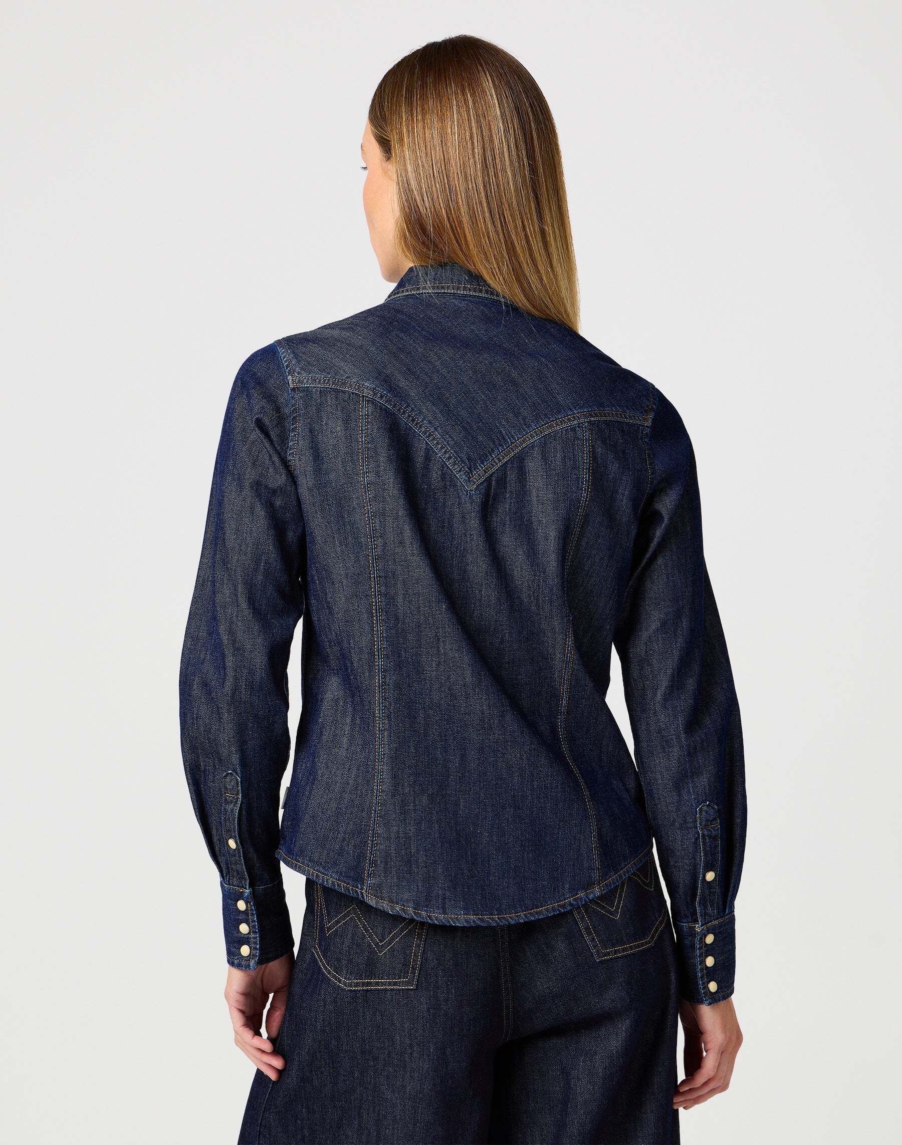 Wrangler Jeansbluse »Wrangler Jeanshemd Exag Yoke Shirt«