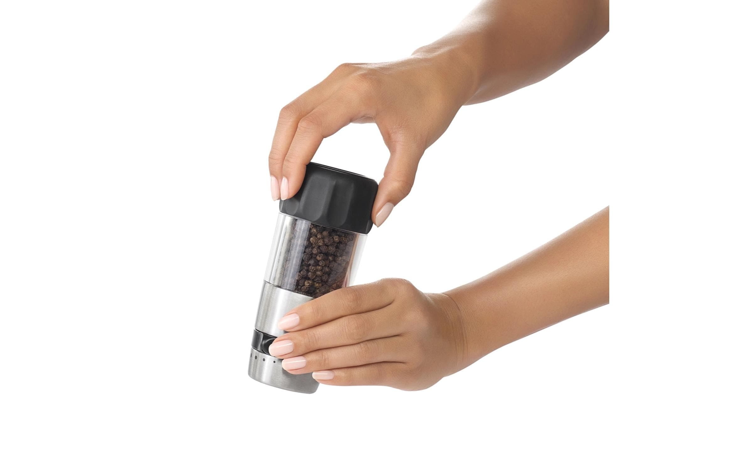 OXO Good Grips Salz-/Pfeffermühle »OXO Accent Mess- Salz und Pfeffermühlen Set« kombiniert stilvolles Design mit müheloser Funktionalität