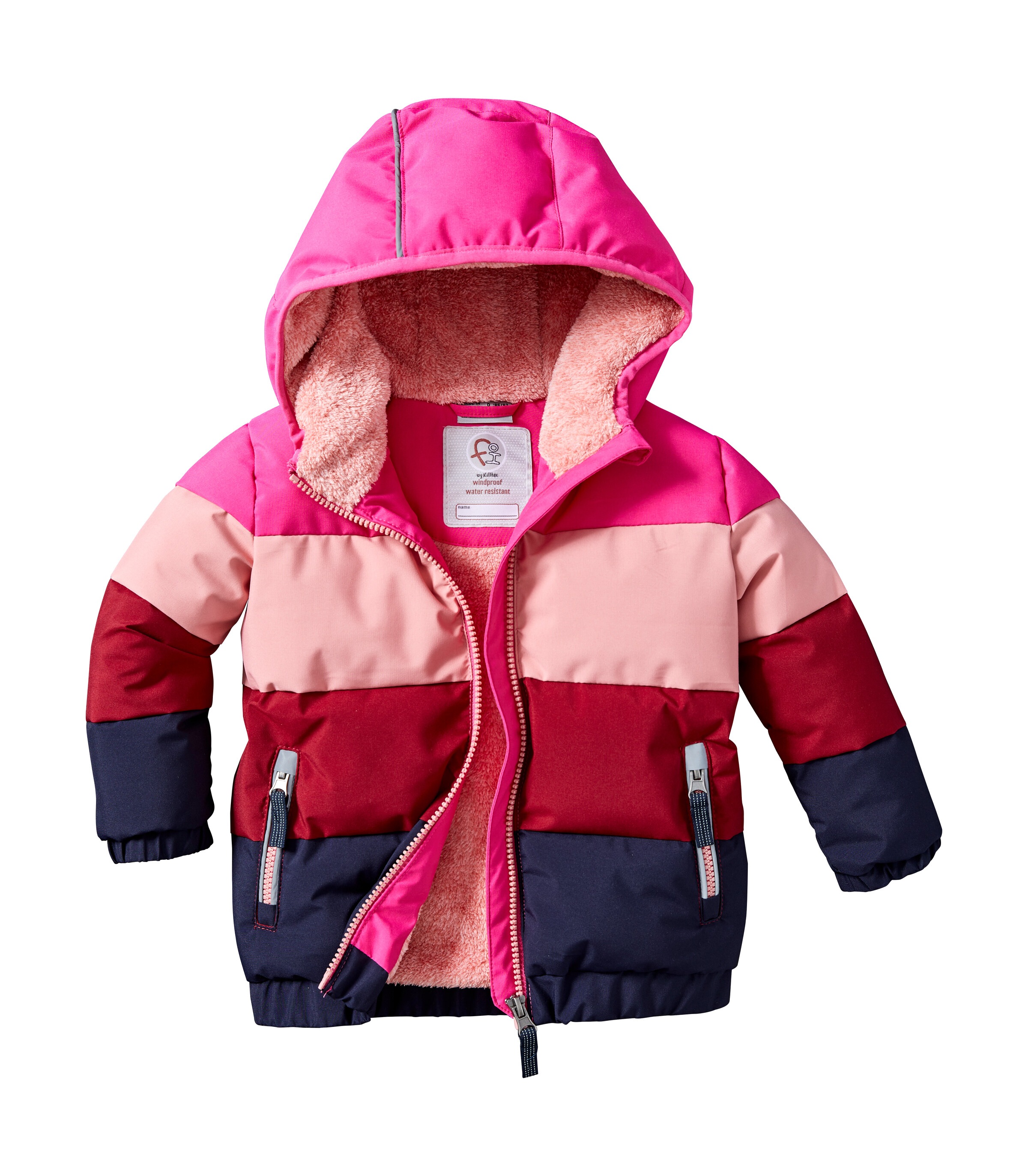 first instinct by killtec Steppjacke »FIOW 21 MNS QLTD JCKT«, Warme, atmungsaktive Kinderjacke mit Colourblock, 10.000 mm wasserdicht
