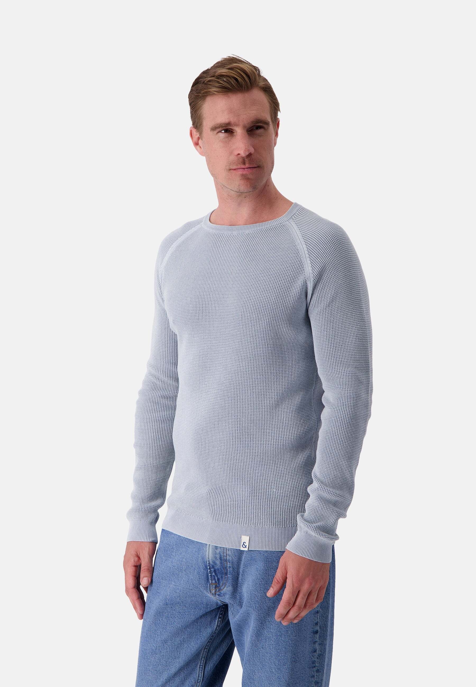 colours & sons Strickpullover »colours & sons Pullover Roundneck-Washed«