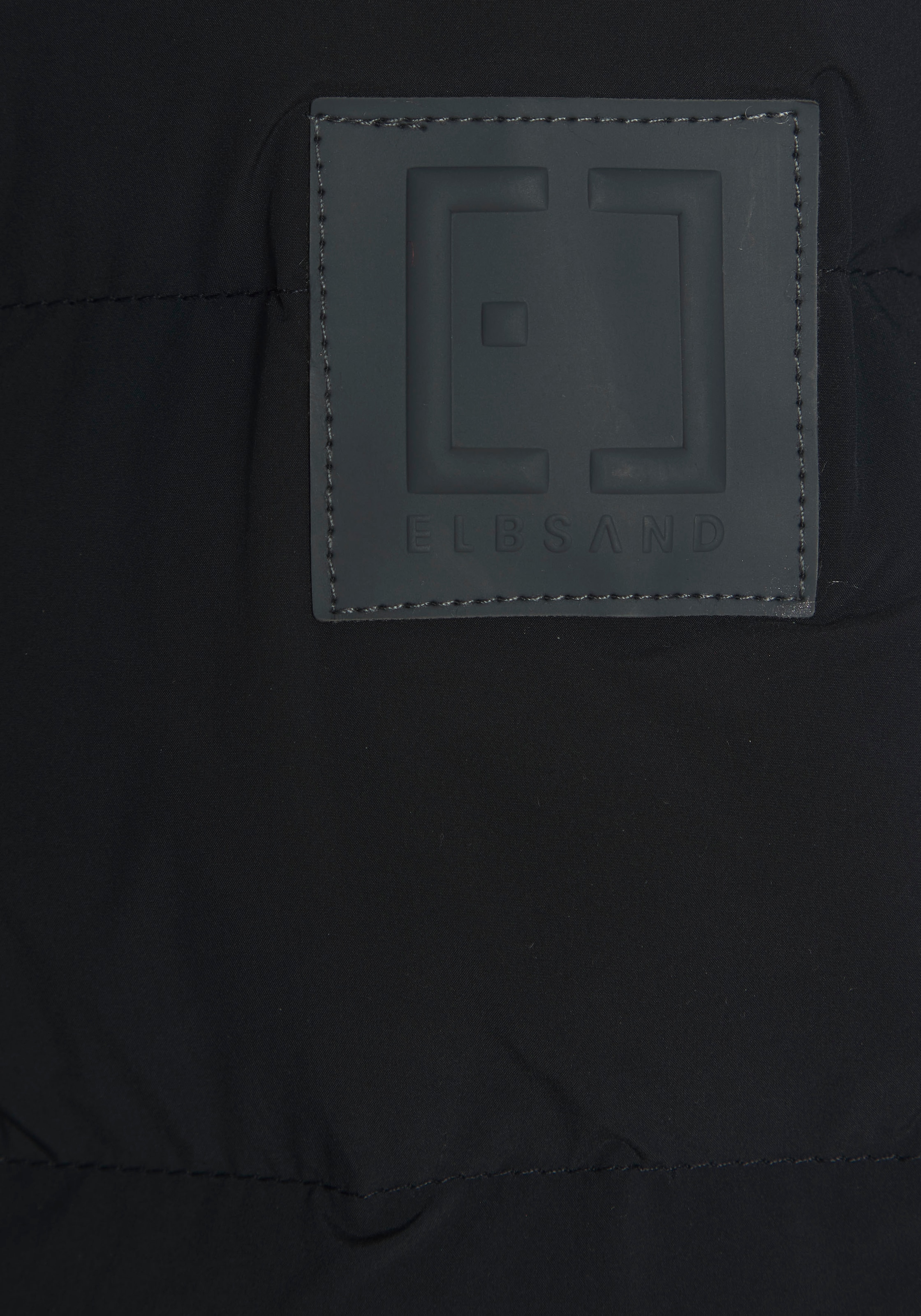 Elbsand Steppjacke, mit grossem seitlichen Logo-Print