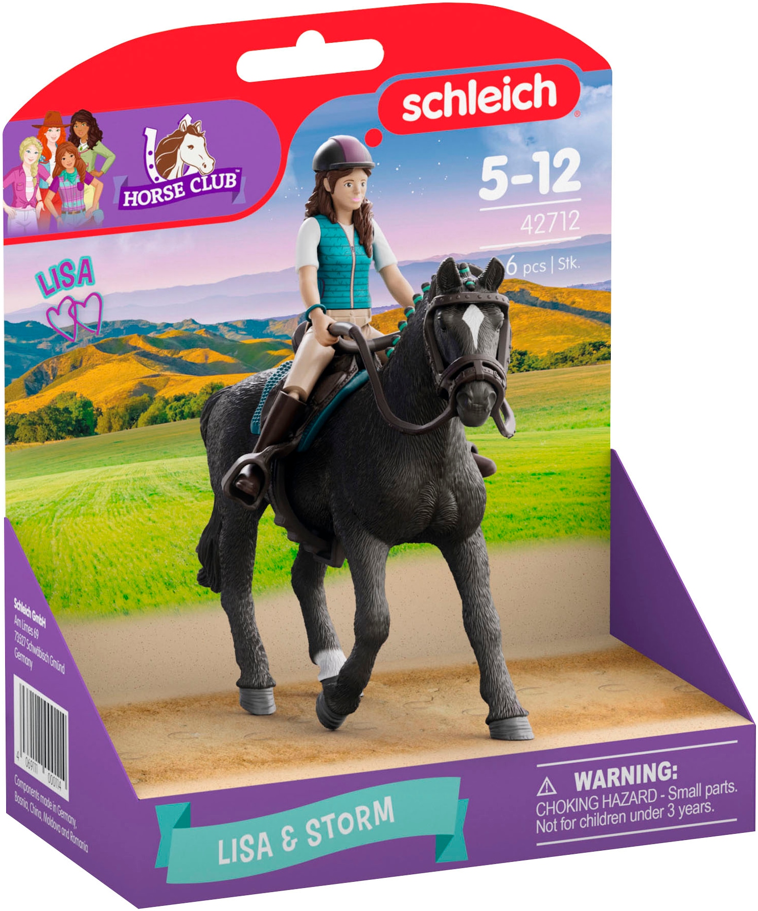 Schleich® Spielfigur »HORSE CLUB, Lisa & Storm (42712)« Made in Europe