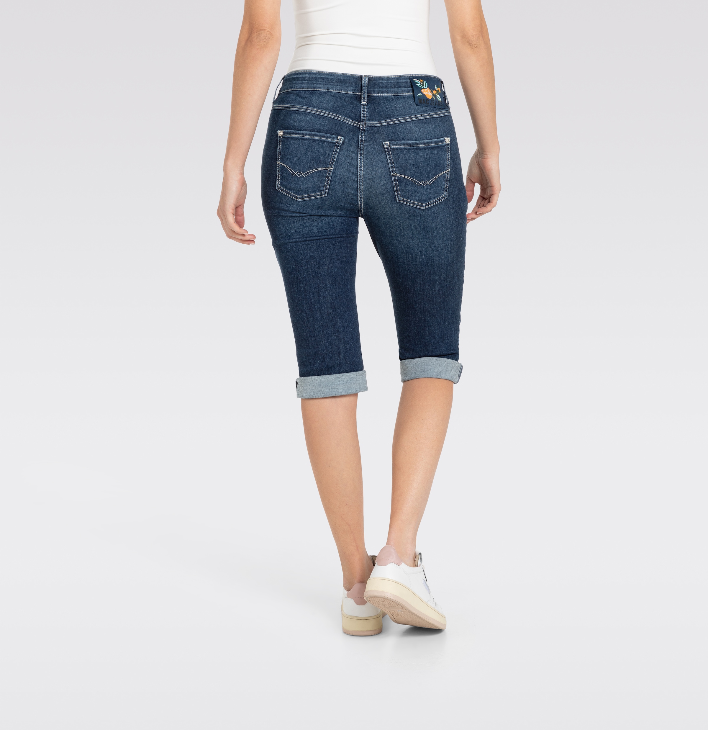 MAC Caprijeans »Dream-Sum« Bequemer Sitz mit krempelbarem Saum