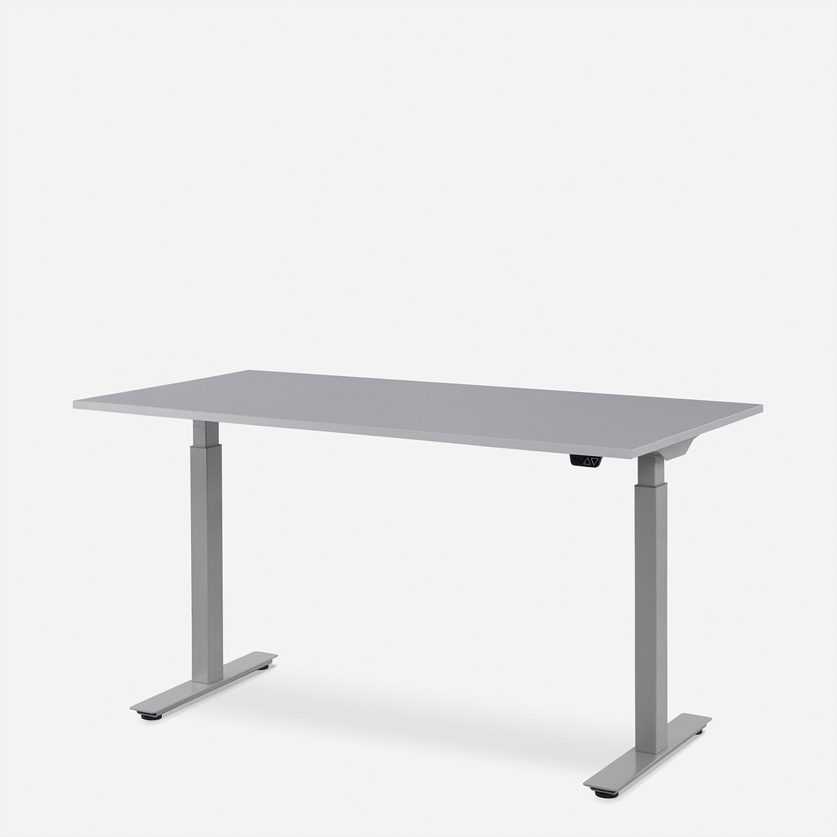 Schreibtische »WRK21 Schreibtisch Smart 100 x 60 cm, Höhenverstellbar, Grau Uni / Grau«