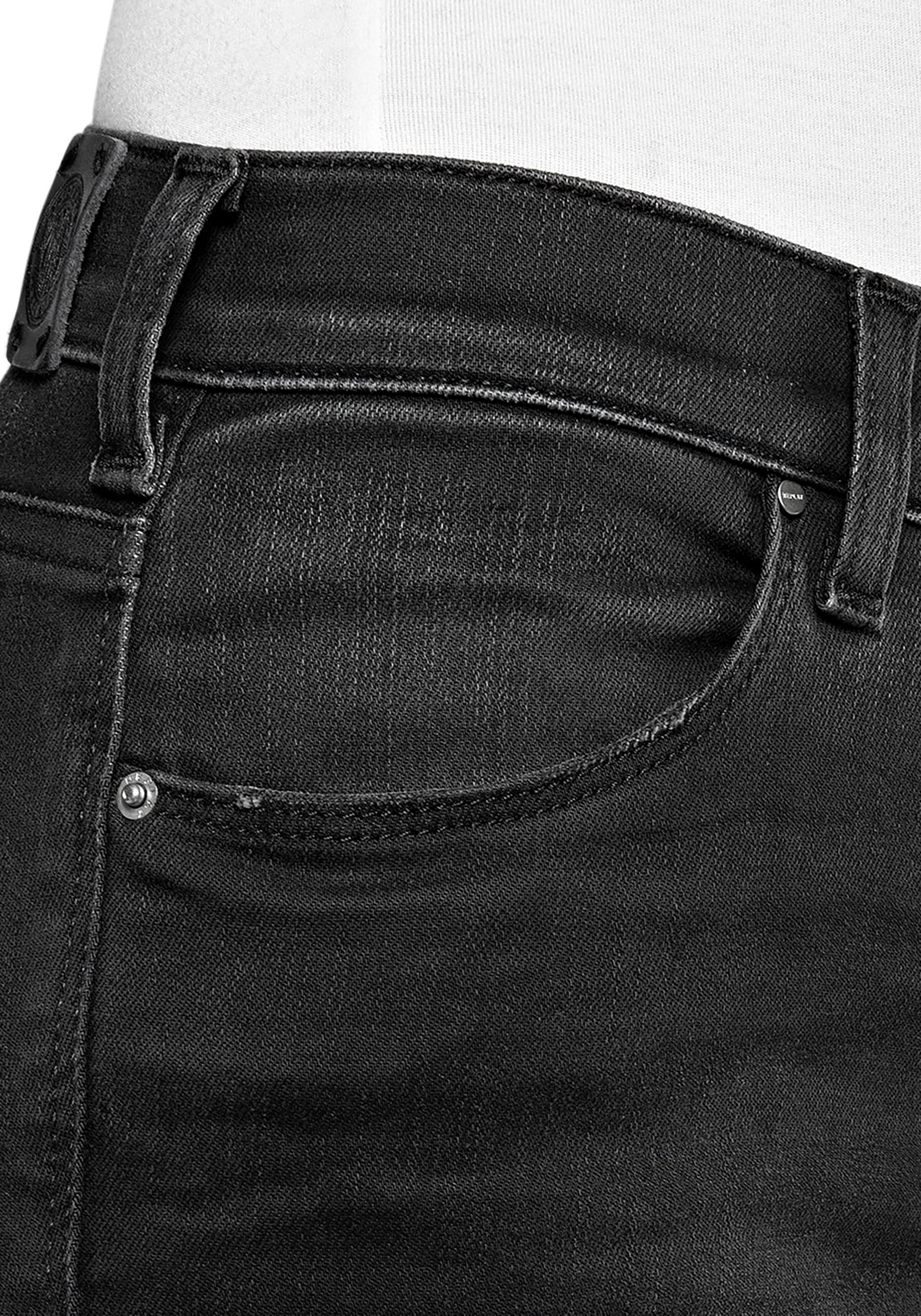 Replay Skinny-fit-Jeans »Luzien-White Shades«, in cooler Used-Waschung