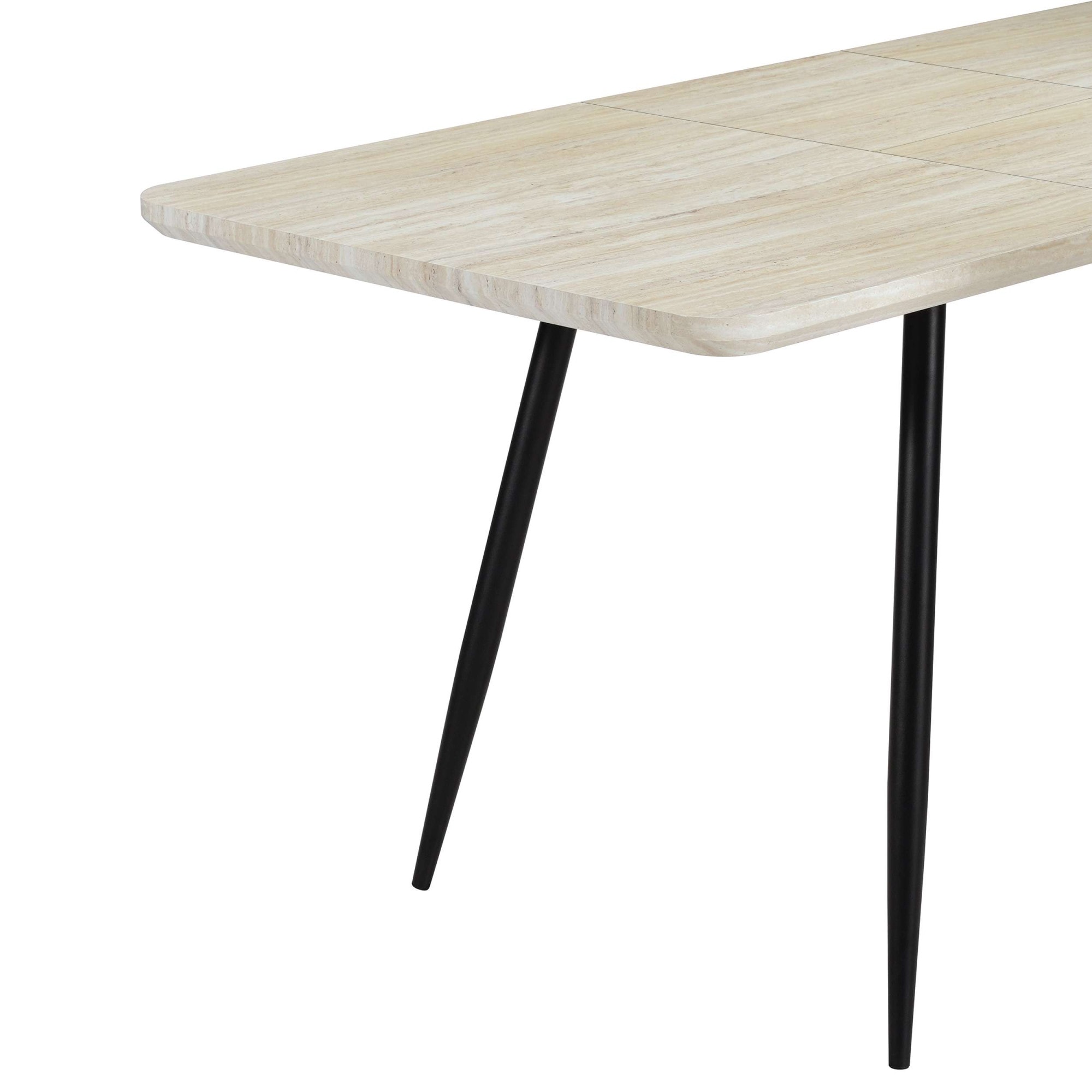GOODproduct Esstisch »Ombrone« ausziehbar 120-160 cm, Synchronauszug, inkl Einlegeplatte, Breite 80cm