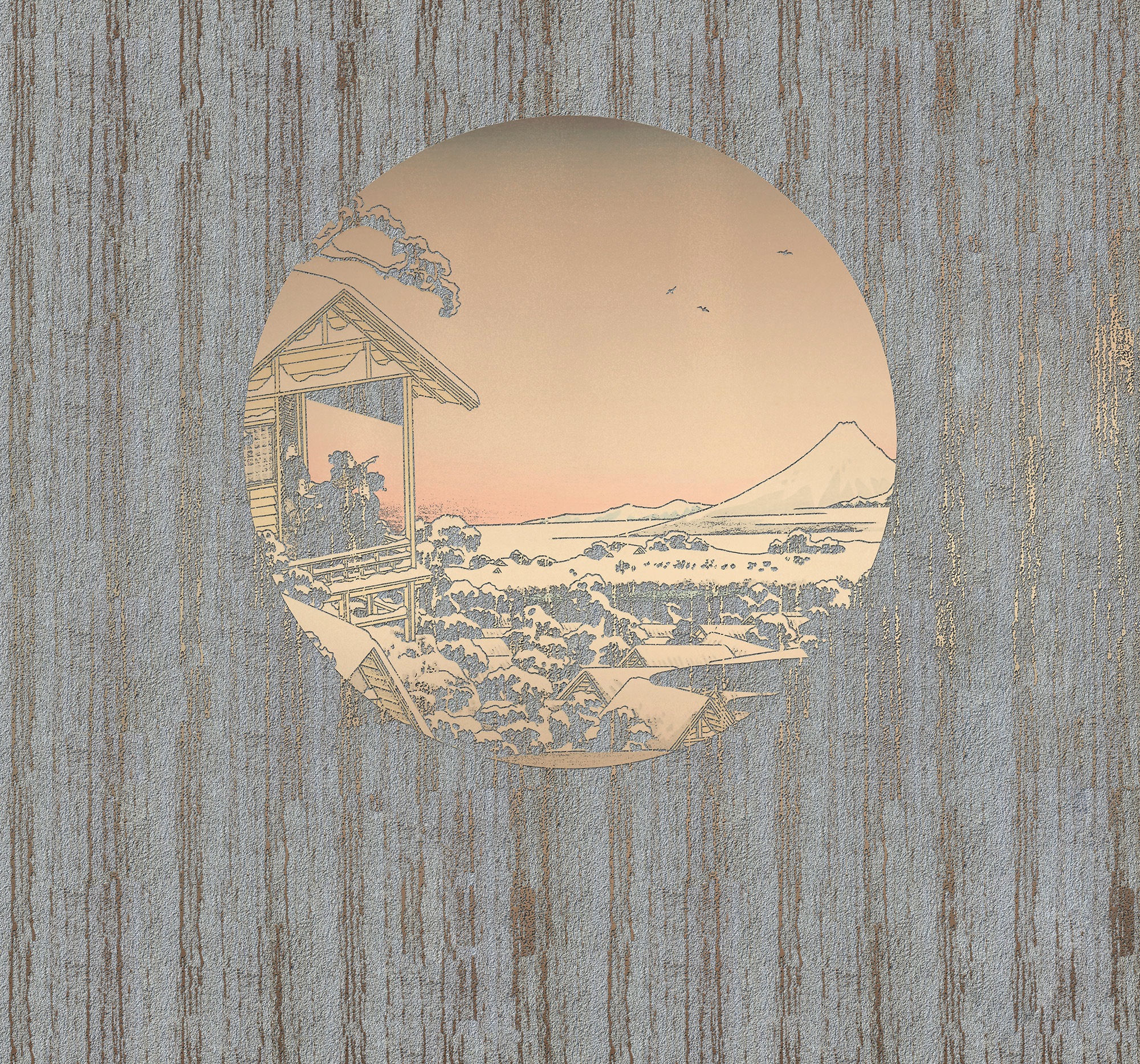 Image of Komar Fototapete »Land of Gold«, asiatisch-schimmernd-Silber-Optik bei Ackermann Versand Schweiz