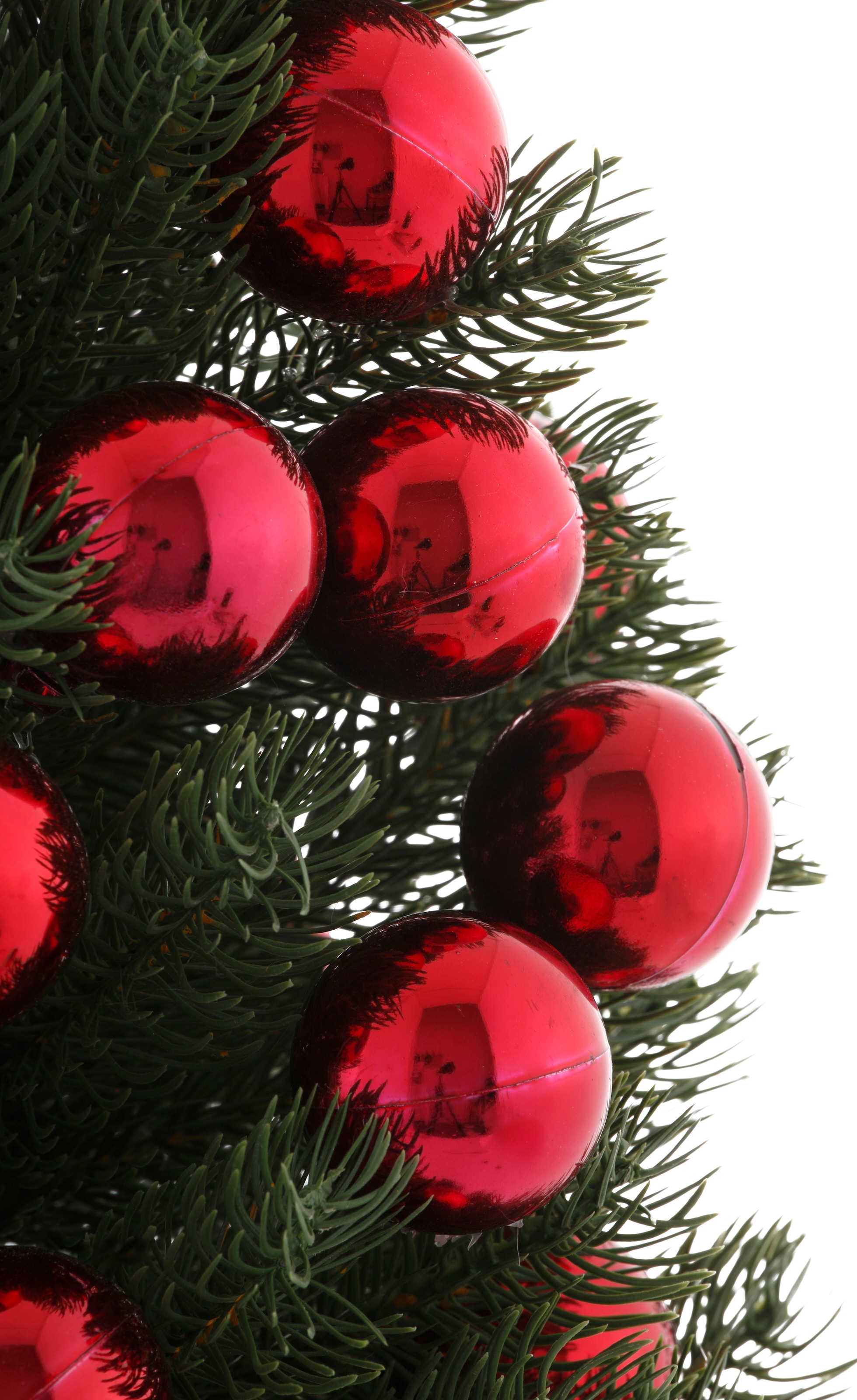 Myflair Möbel Accessoires kaufen Christbaum, Weihnachtsbaum Künstlicher mit künstlicher »Weihnachtsdeko, Kugeln Tannenbaum«, im Topf, roten 