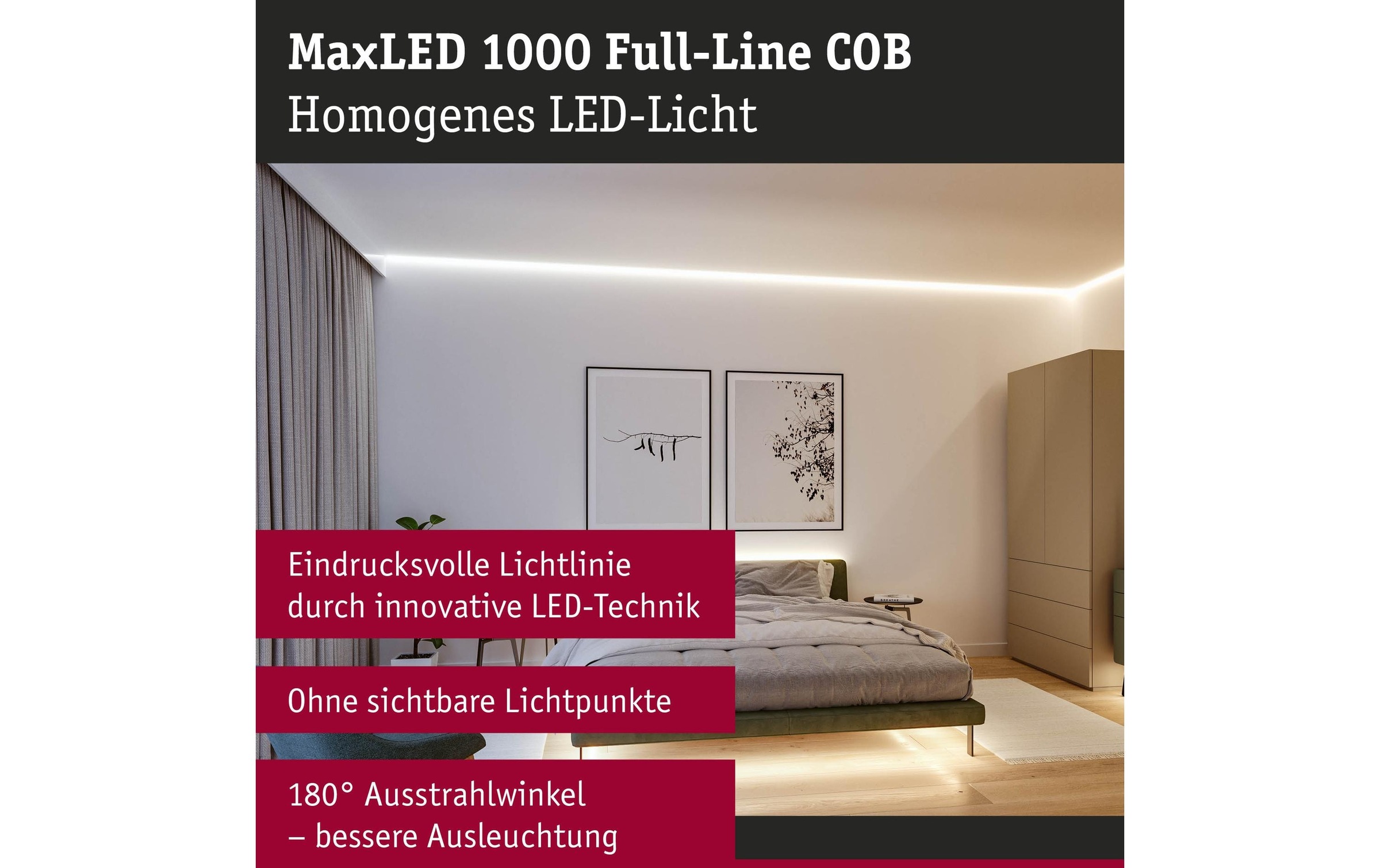 Paulmann LED-Streifen »Full-Line COB Basisset«, 1008 St.-flammig