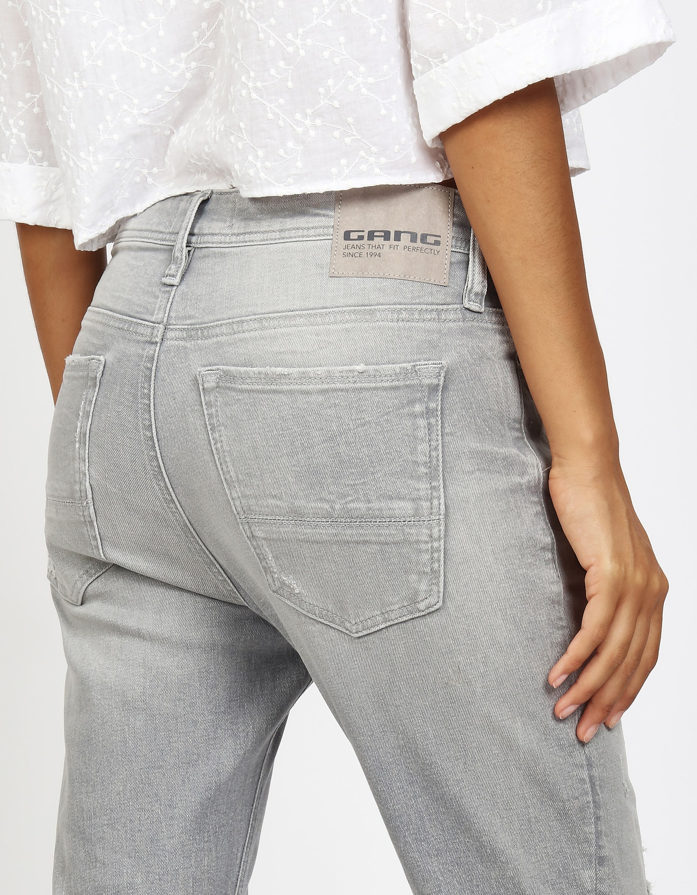 GANG Boyfriend-Jeans »94NICA CROPPED« mit geraden und verkürzten Beinverlauf