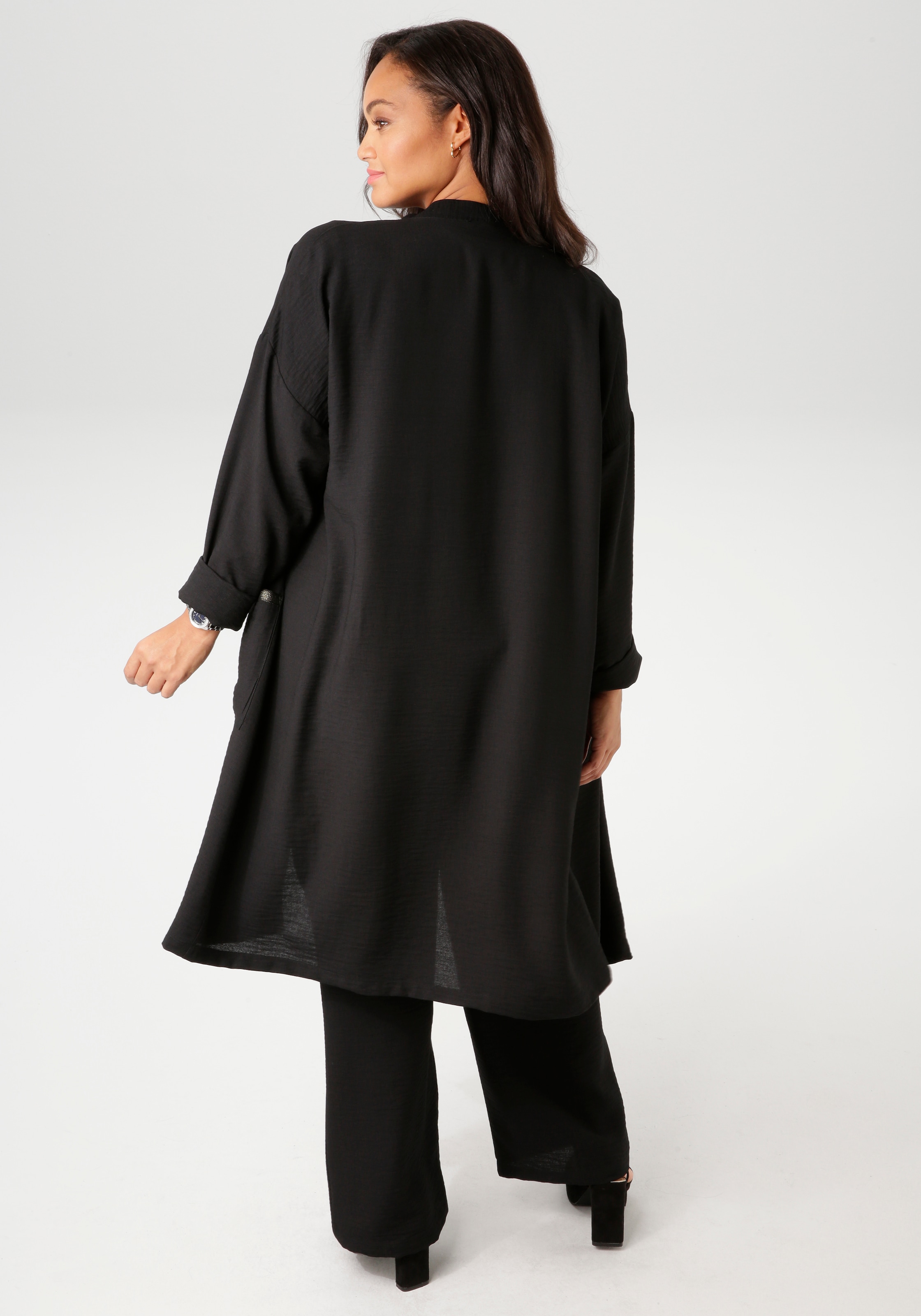 Aniston PLUS Langjacke, aus strukturierter Ware