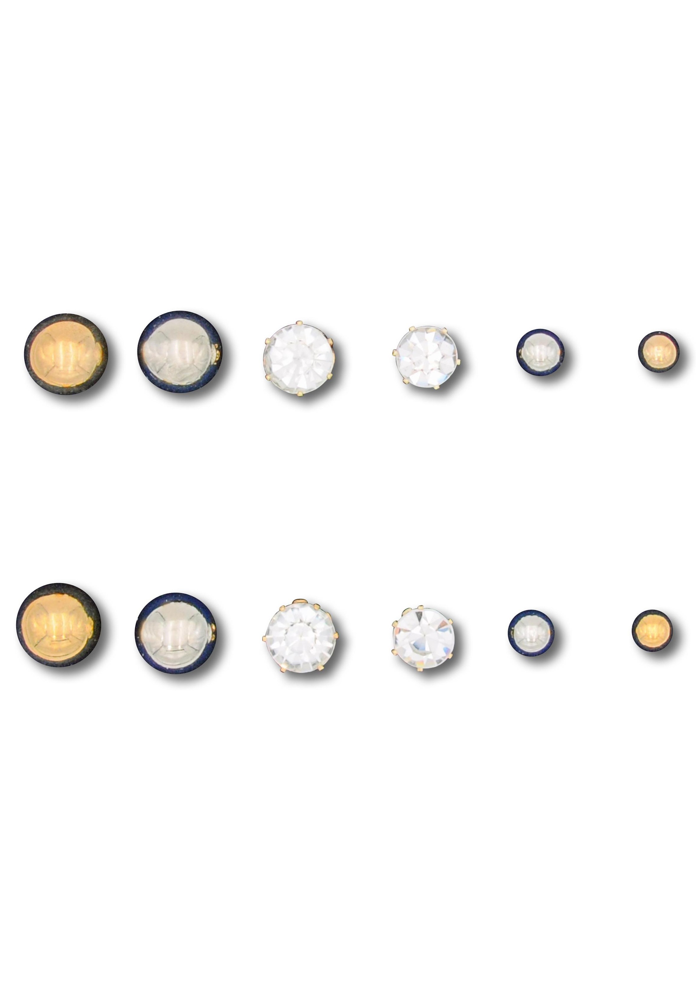 Ohrstecker-Set »klassisch rund, vielseitig kombinierbar« (Set, 12 tlg.)