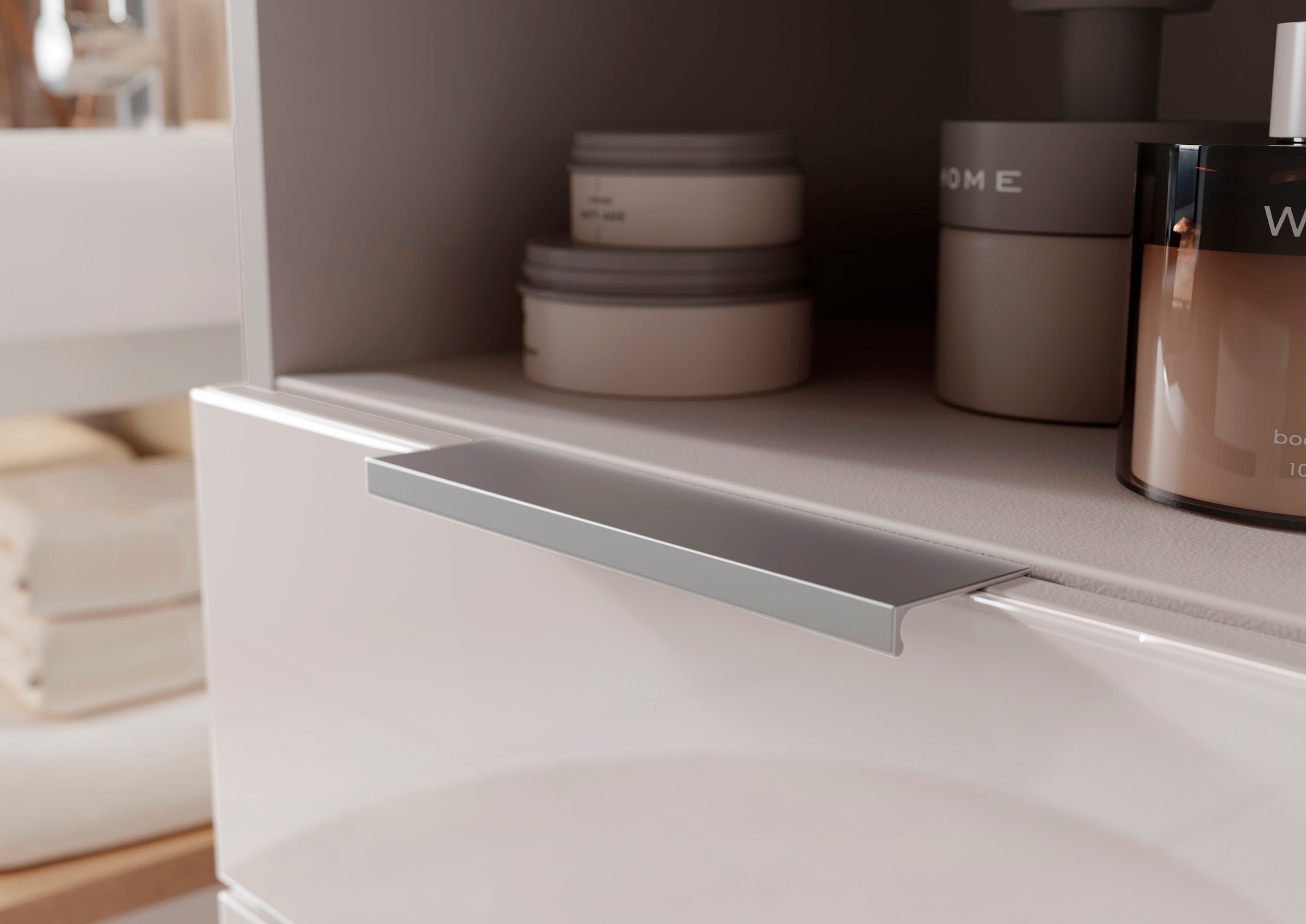 GERMANIA Armoire haute »Tavira« 1 cuis tlg. Hochschrank mit Glasfronten und Türdämpfung