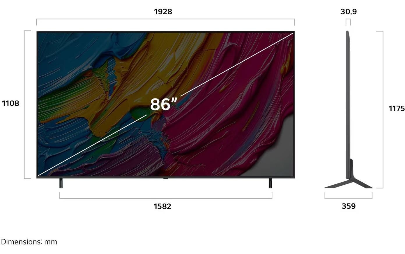 LG Téléviseur QNED »86QNED80A6A« 218 cm/86 ″
