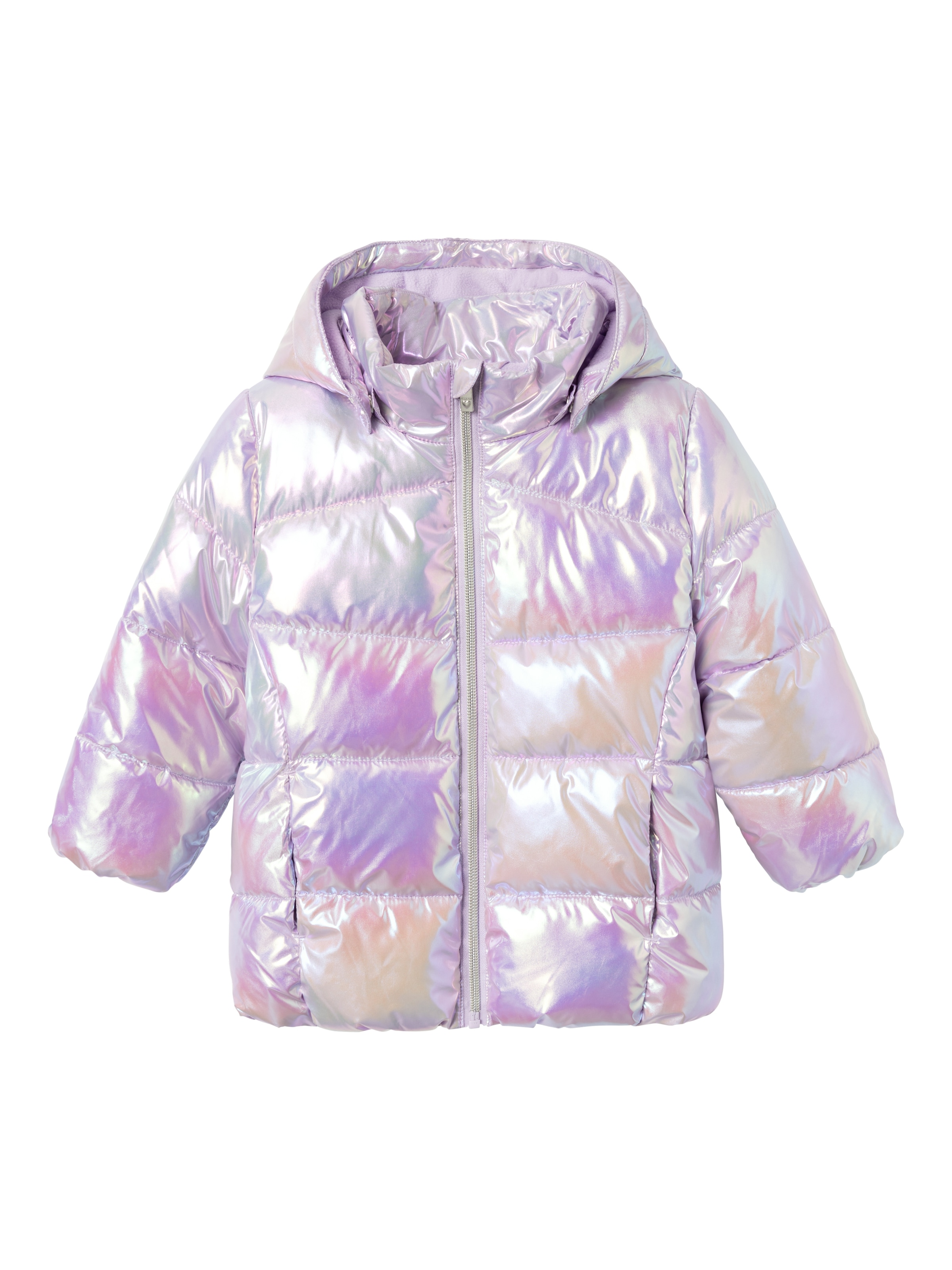 Name It Steppjacke »NMFMOLINA JACKET SHINY«, mit Kapuze, mit dekorativen, reflektierenden Details