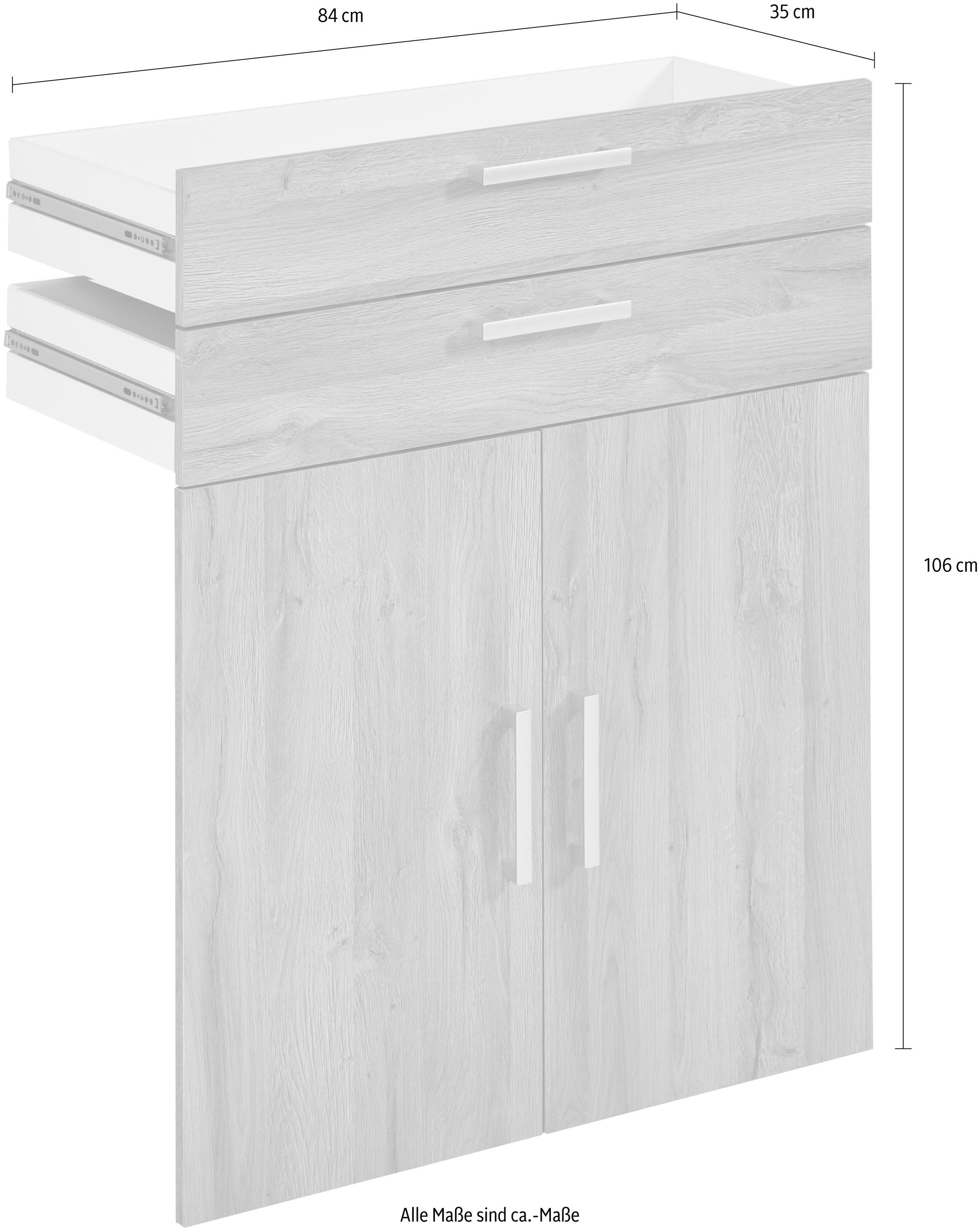 FMD Insert de tiroir »Calvi« SET: Türen und Schubkästen