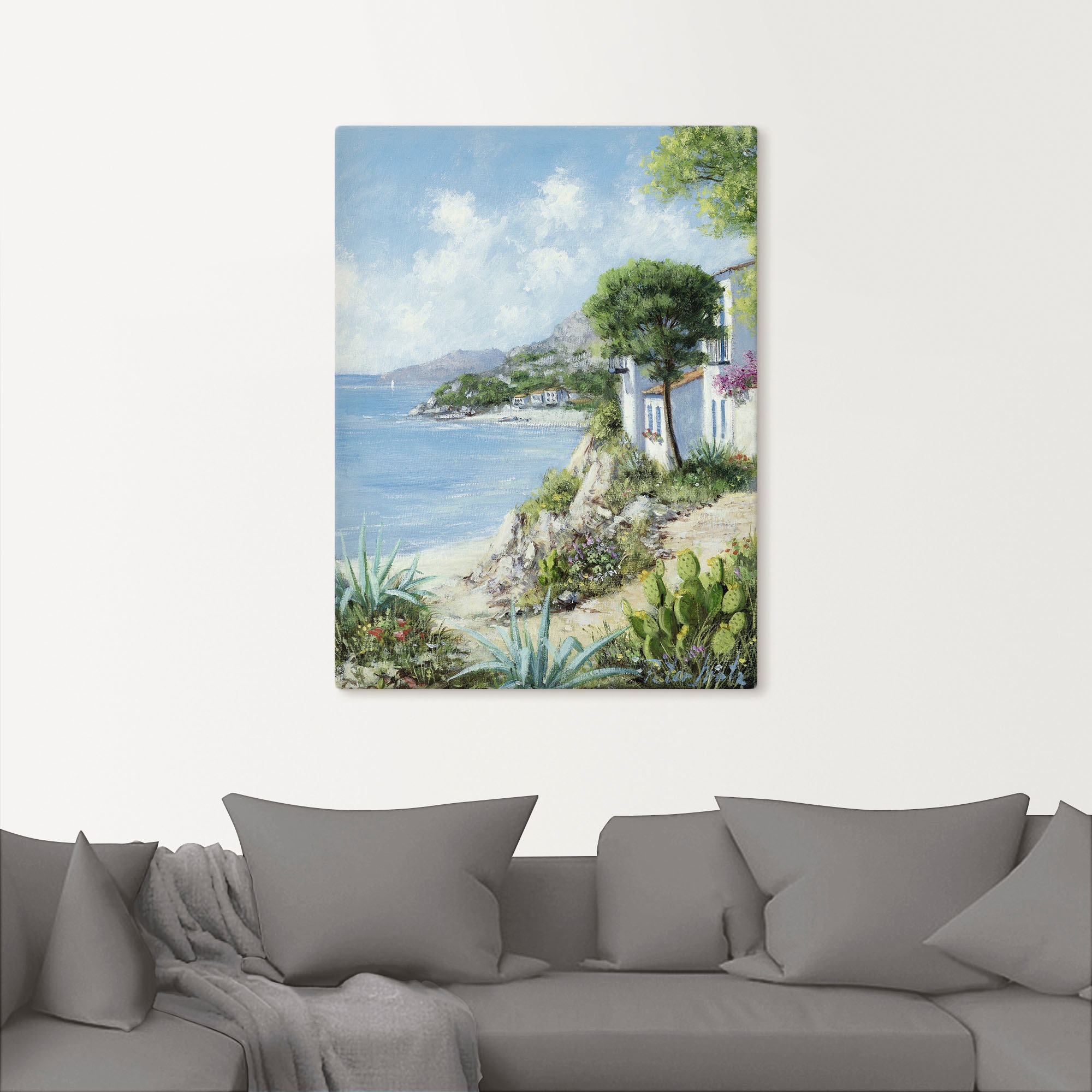 Artland Tableau sur toile »Weg zum Meer« 1 cuis tlg. auf Holzrahmen gespannt