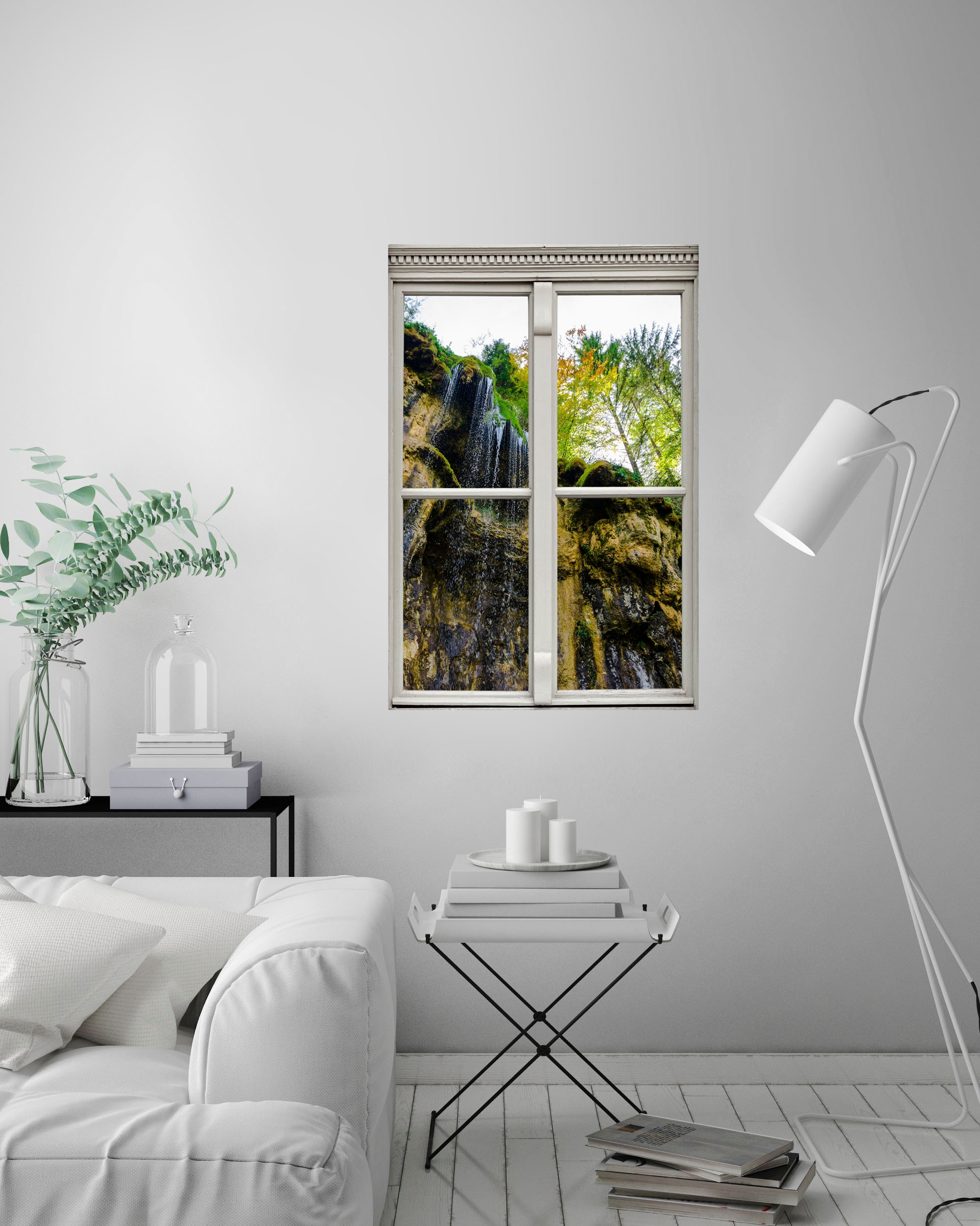 queence Wandsticker »Felswand«, Wandsticker, Wandbild, selbstklebend, 3D, Fenster