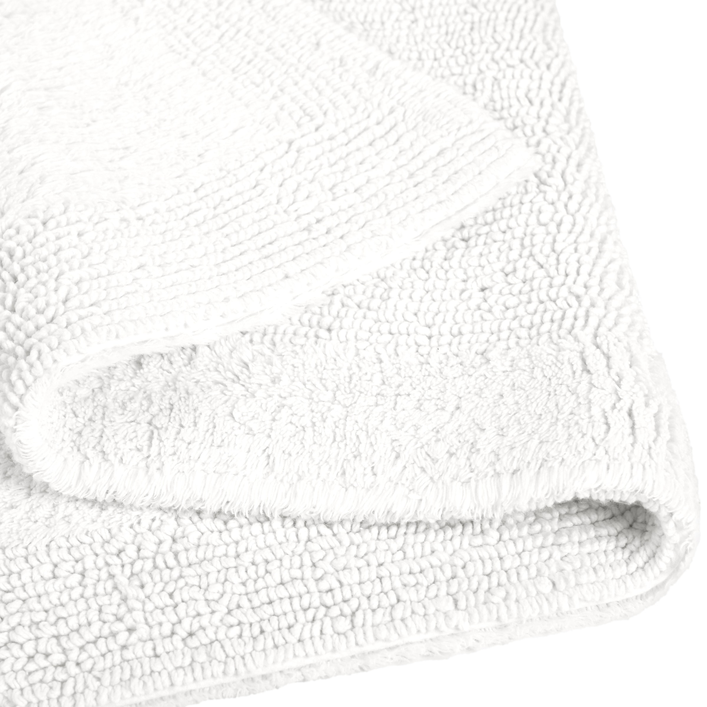 my home Badematte »Kapra, Badvorleger, Badezimmer Teppich« Höhe 14 mm beidseitig nutzbar | fussbodenheizungsgeeignet | strapazierfähig mit Bordüre, Badteppich, Badematte, Baumwolle