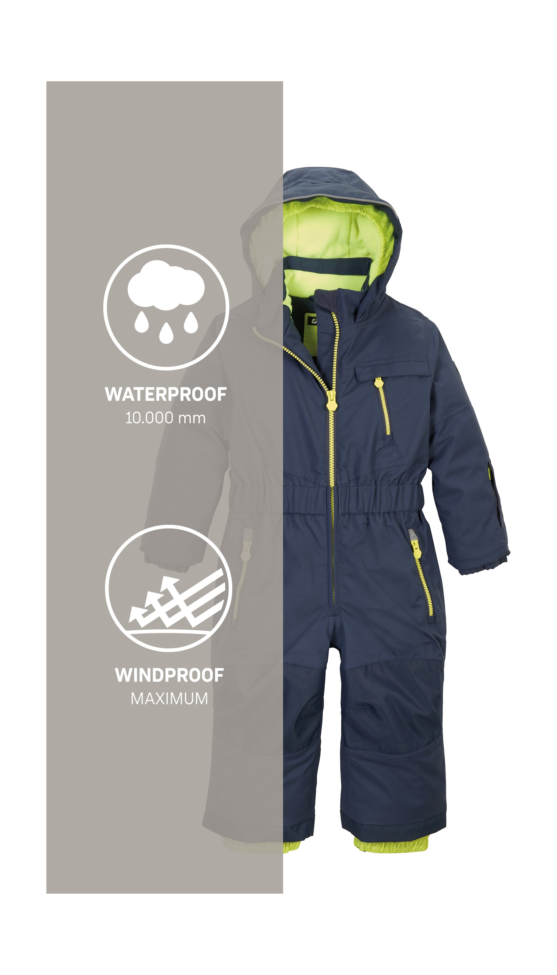 Killtec Skianzug »KW 102 MNS ONPC«, Skioverall: wind-u wasserdicht, Fleecefutter, verlängerbar
