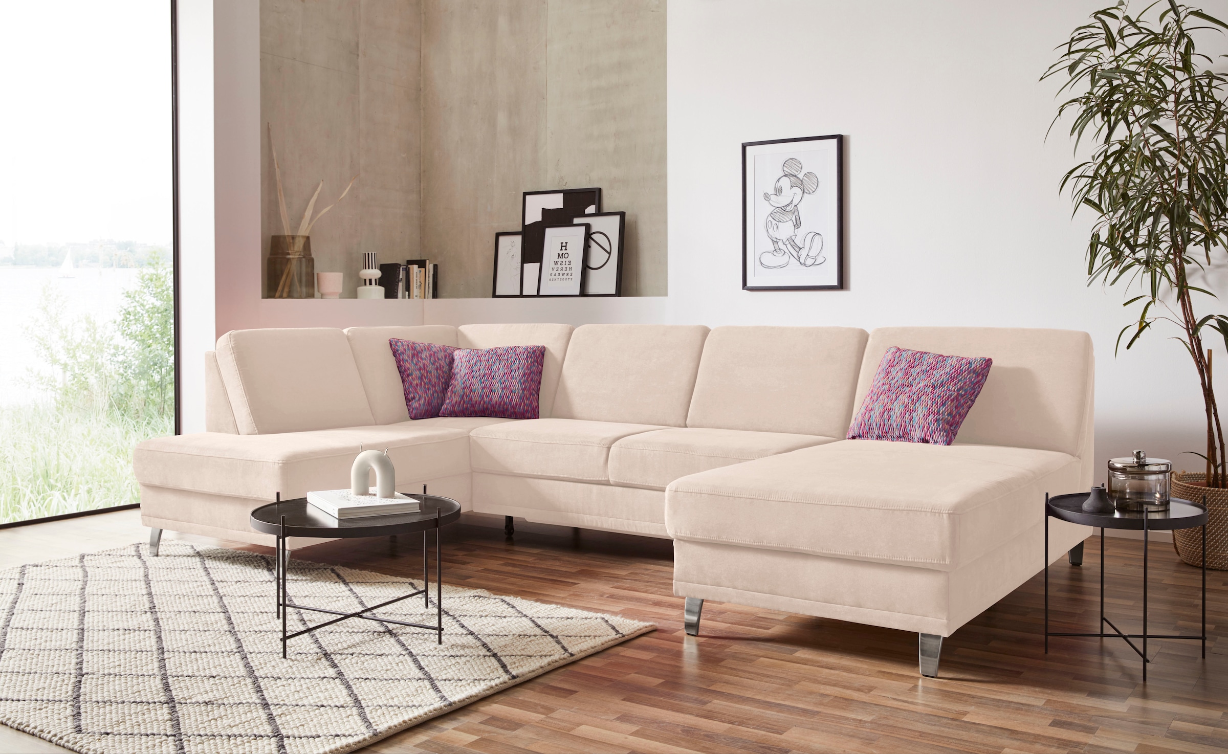 Image of sit&more Wohnlandschaft "Clio U-Form" wahlweise mit Bettfunktion und Bettkasten, inklusive Federkern