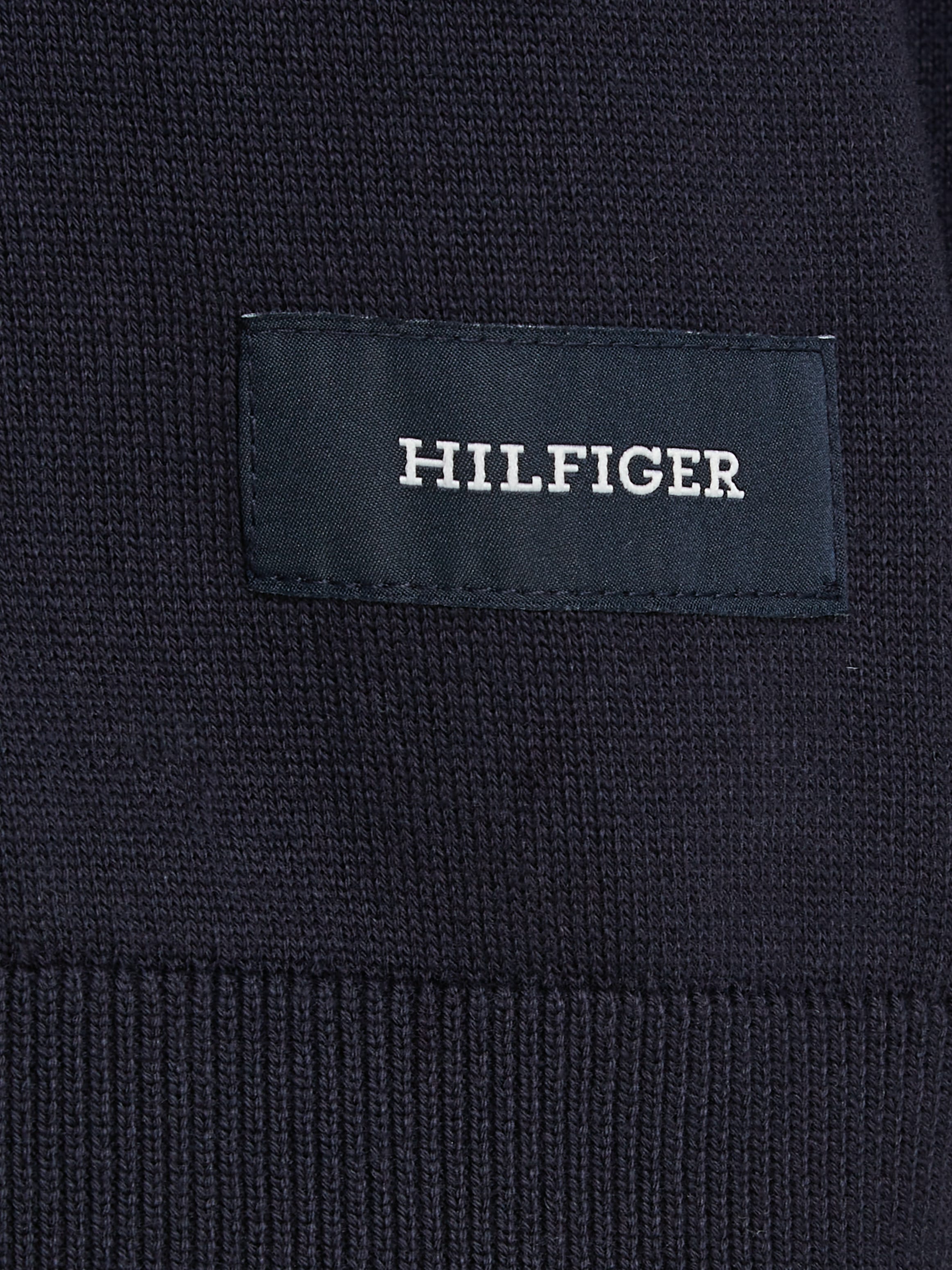 Tommy Hilfiger Cardigan »RWB TIPPED COTTON ZIP THROUGH«, Mit Streiefen in Tommy Farben am Reissverschluss