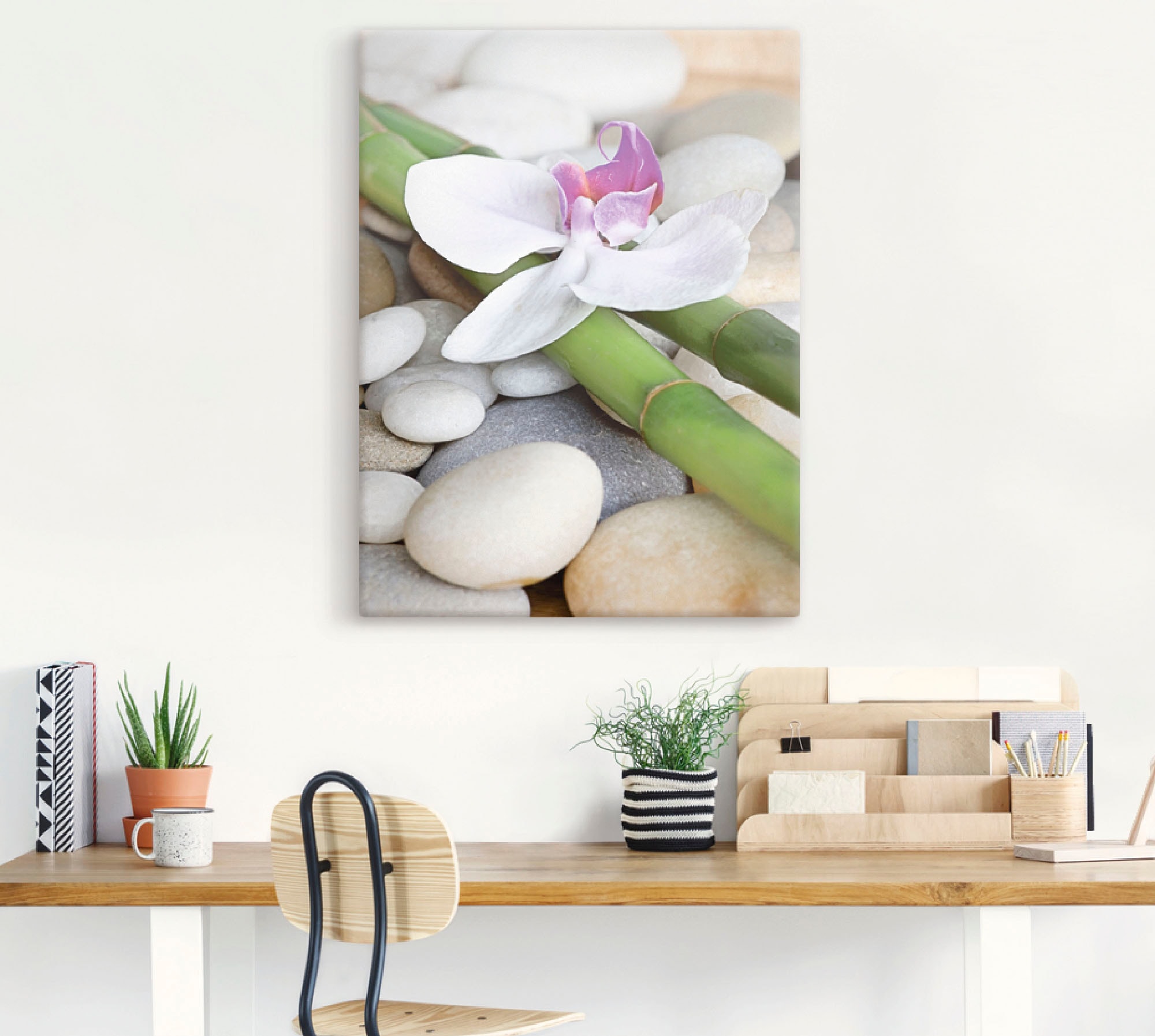 Artland Tableau sur toile »Zen Orchidee« 1 cuis tlg. als Alubild, Outdoorbild, Leinwandbild, Wandaufkleber, versch. Grössen