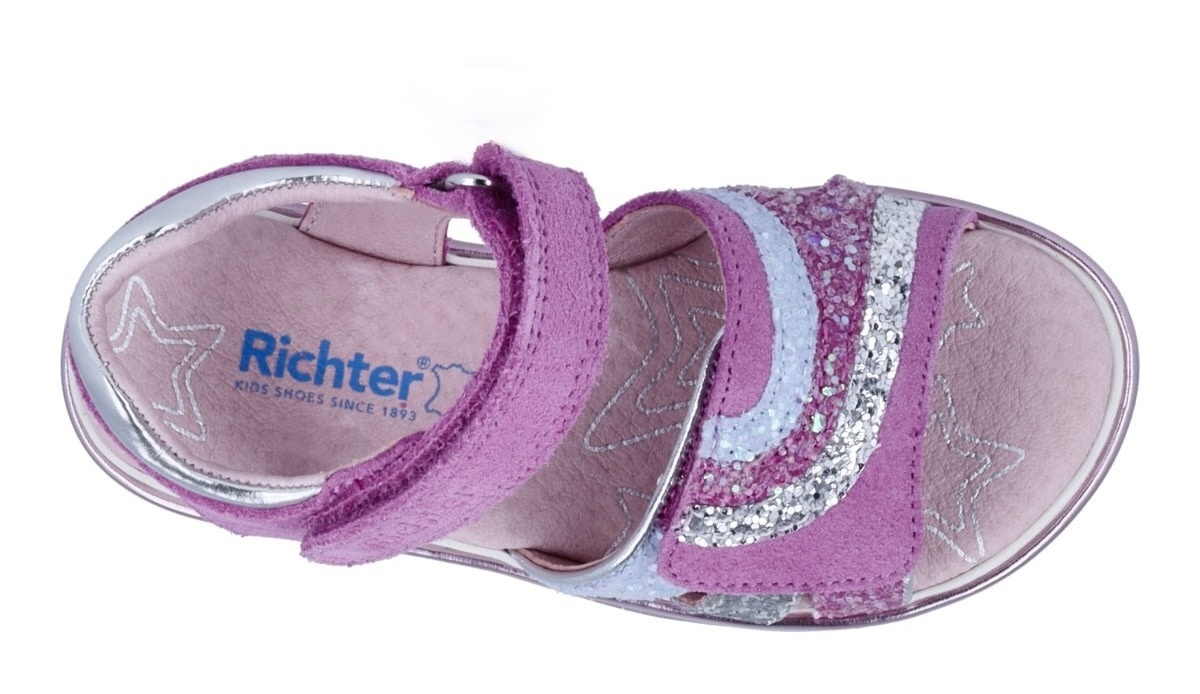Richter Sandale »Romea«  chaussure à velcro, sandale à brides, gabarit de taille à télécharger, avec WMS