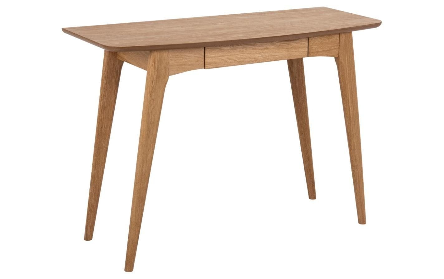 Image of AC Design Schreibtisch "Woodstock 105 x 45 x 74 cm Eiche" Rechteckiger Arbeitstisch aus Eichefurnier mit Schublade