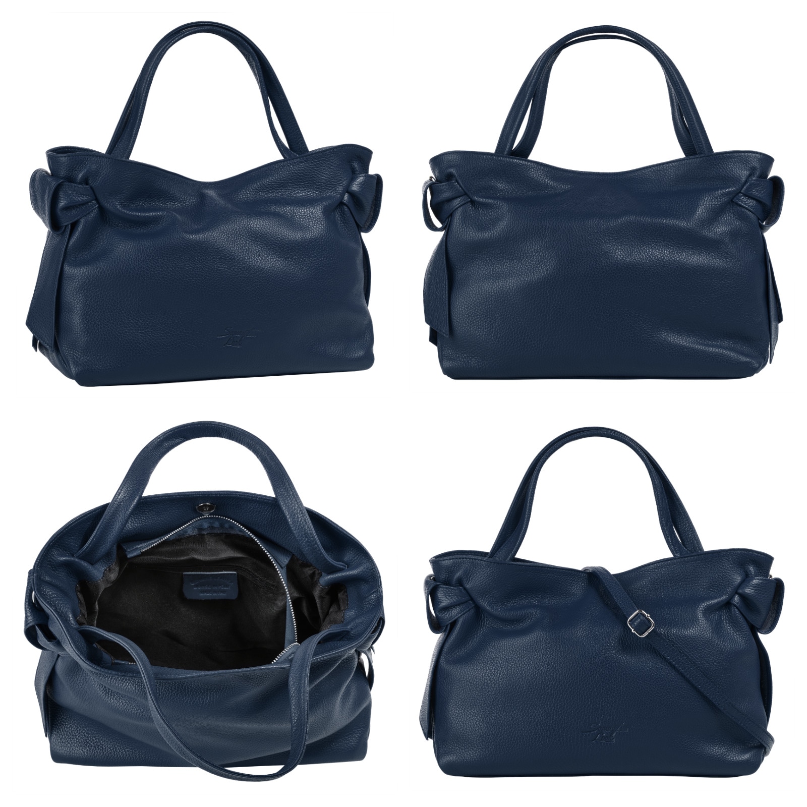 Samantha Look Henkeltasche, echt Leder, Made in Italy