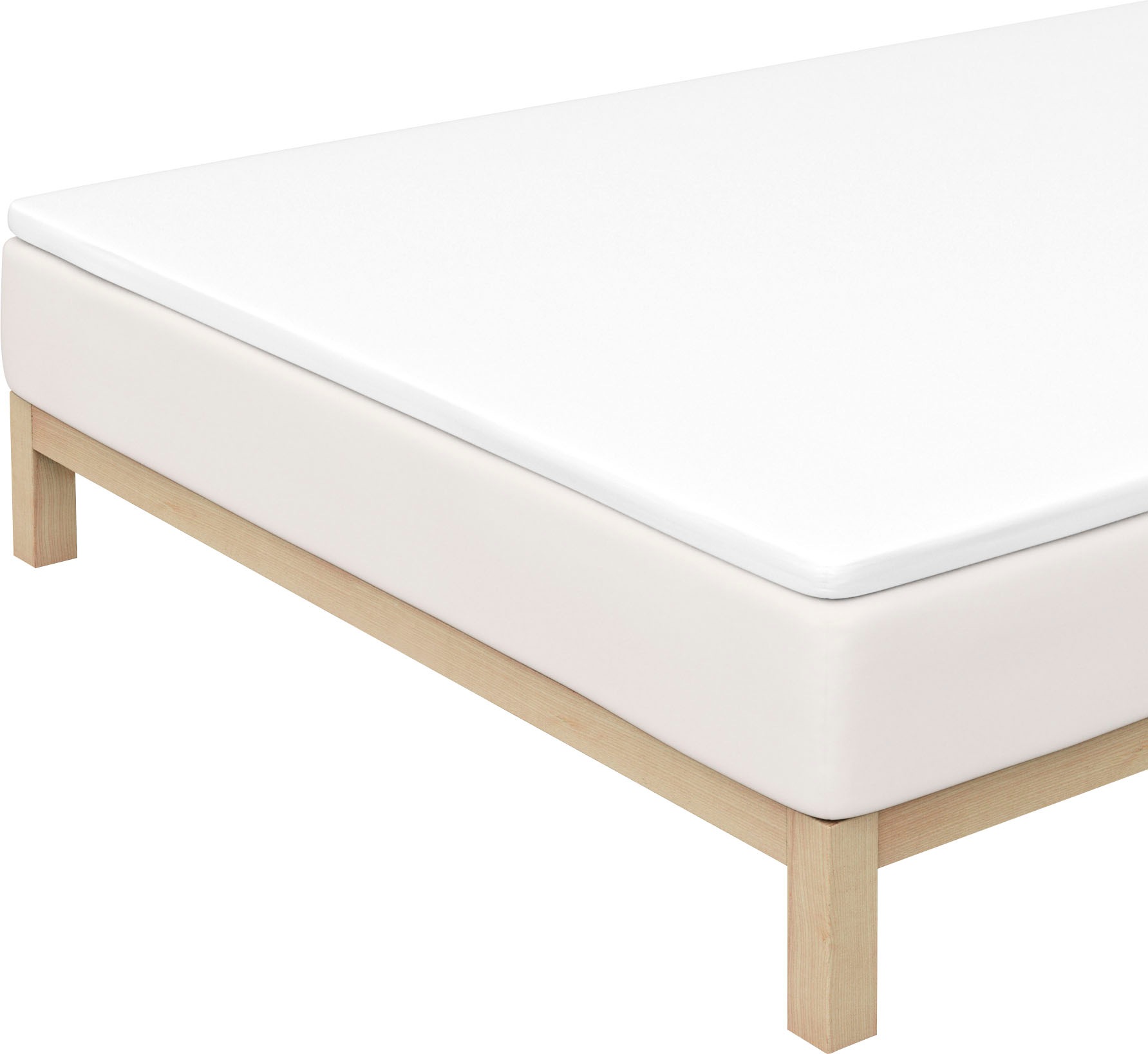 Image of Schlafgut Spannbettlaken »Jersey-Elasthan Bettlaken, in verschiedenen Grössen erhältlich, 95% Baumwolle, Spannbettlaken speziell für Topper«, (1 St.), für Topper bei Ackermann Versand Schweiz