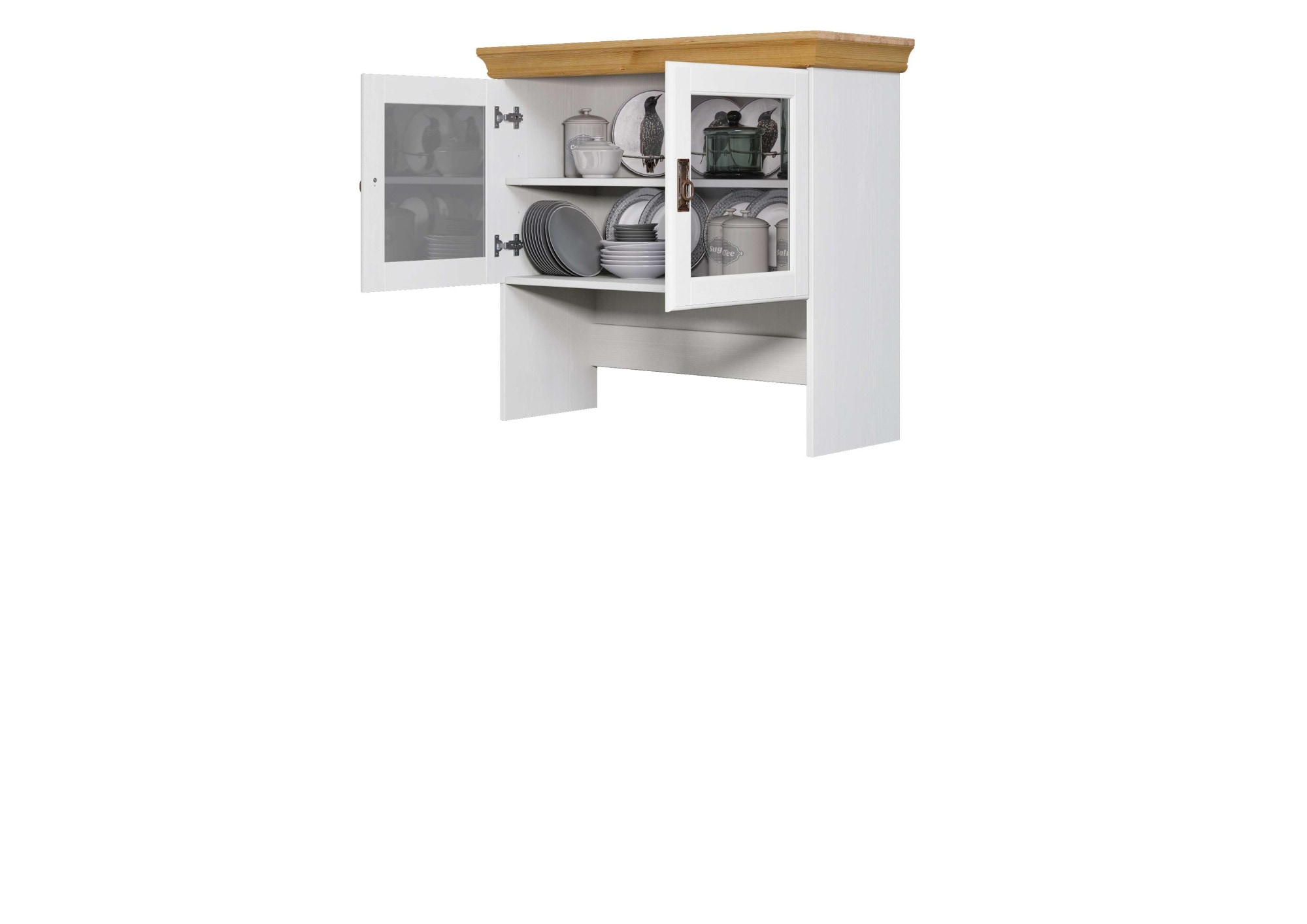 Home affaire Buffet »Rügen«, zertifiziertes Massivholz, Höhe 168 cm, im Landhausstil