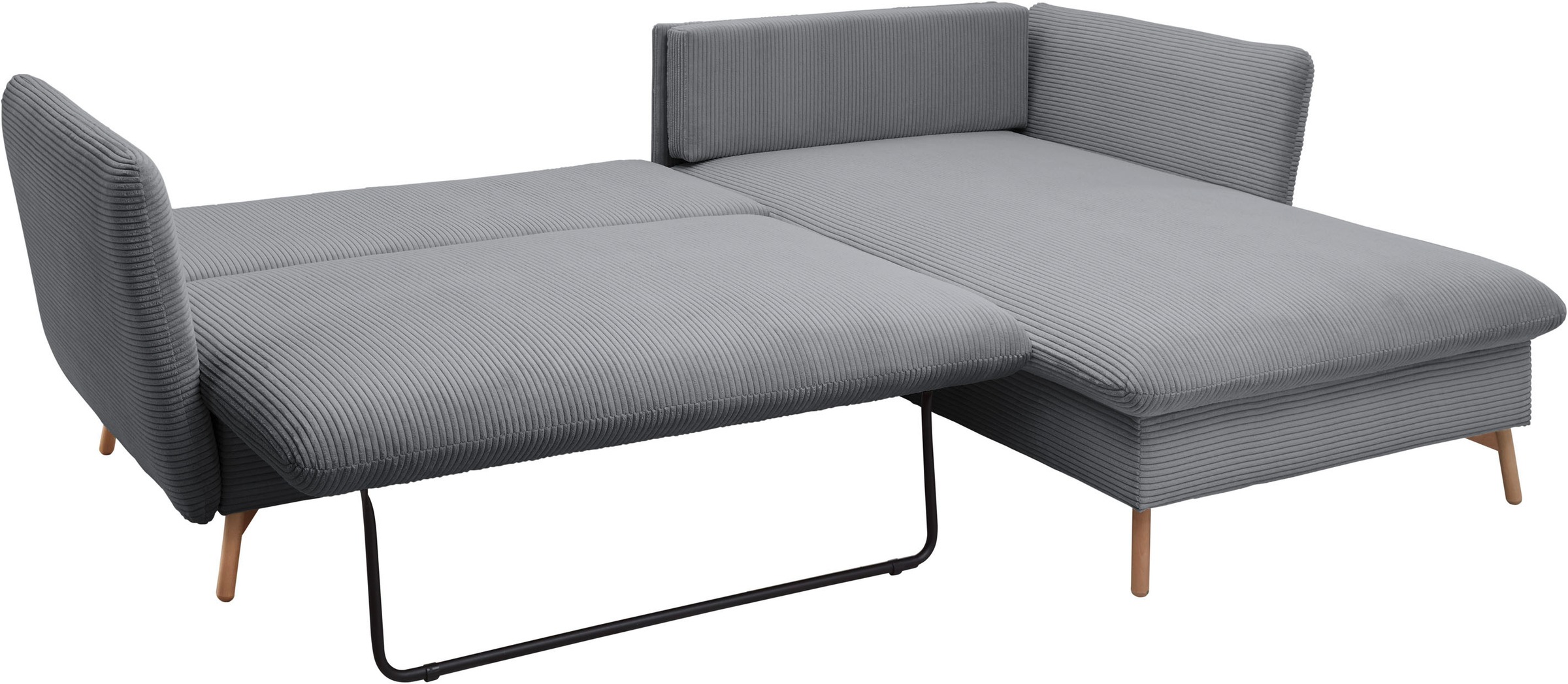 GOODproduct Ecksofa »MERLE, 258 cm, L-Form, traumhafter Cord,« mit Bettfunktion und Bettkasten, Liegefläche 224 x 139