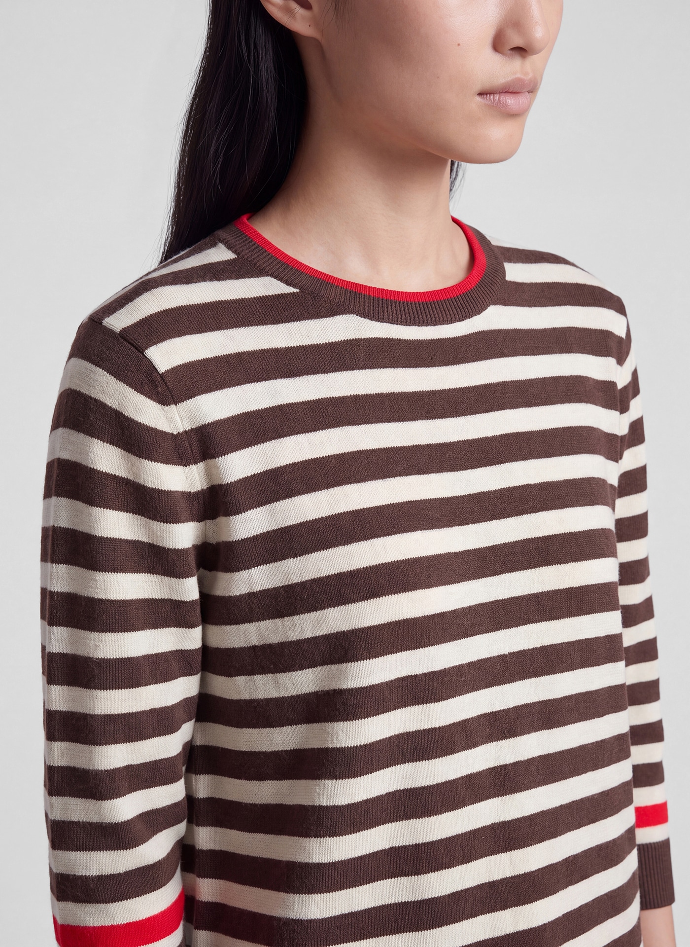 Rabe Pull à manches 3/4 En aspect rayé et viscose