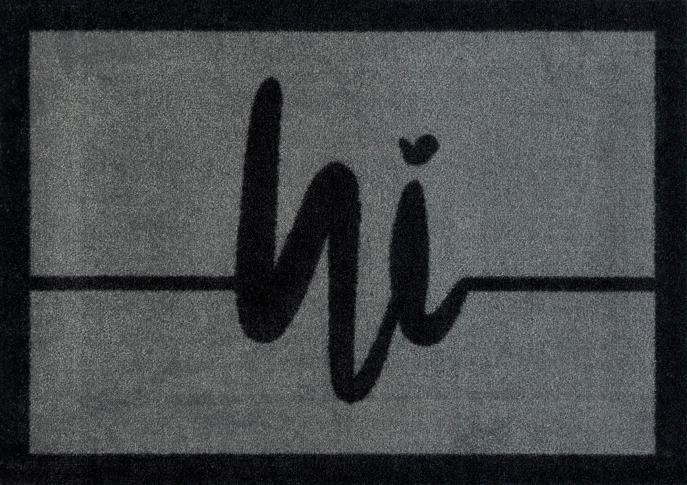 Image of wash+dry by Kleen-Tex Fussmatte »Hi Line«, rechteckig, 9 mm Höhe, Schmutzfangmatte, mit Spruch, In- und Outdoor geeignet, waschbar bei Ackermann Versand Schweiz