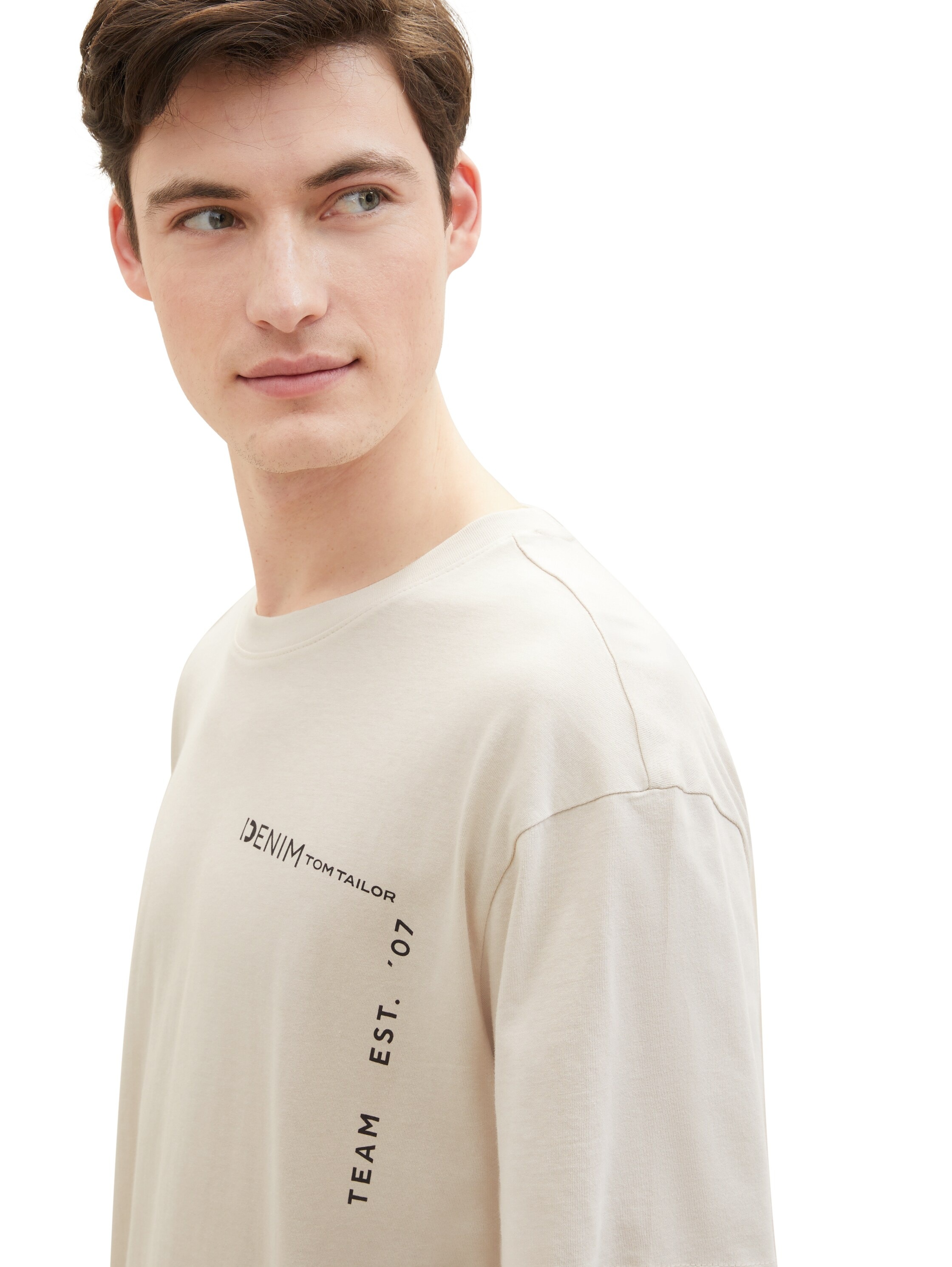 TOM TAILOR Denim T-Shirt, mit grossen Print auf dem Rücken