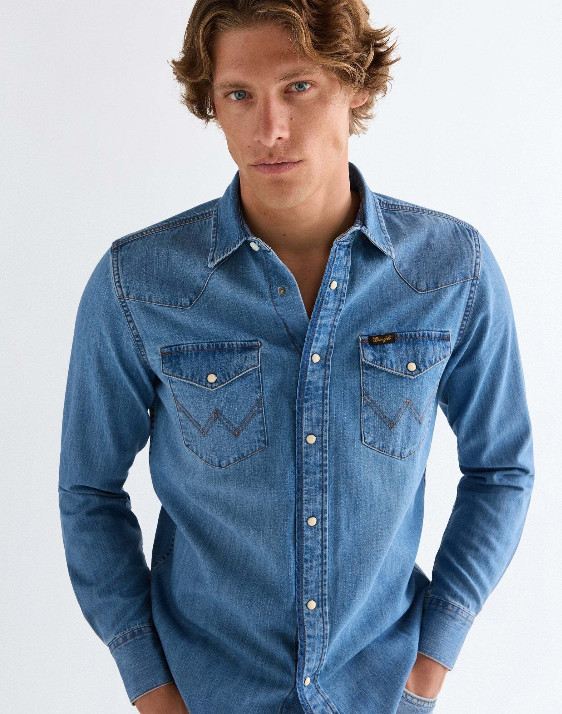 Wrangler Jeanshemd »WRANGLER Jeanshemd Western«