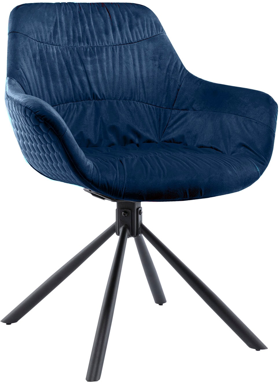 SalesFever Armlehnstuhl, Samtoptik-Polyester, 360° Drehfunktion bequem  kaufen