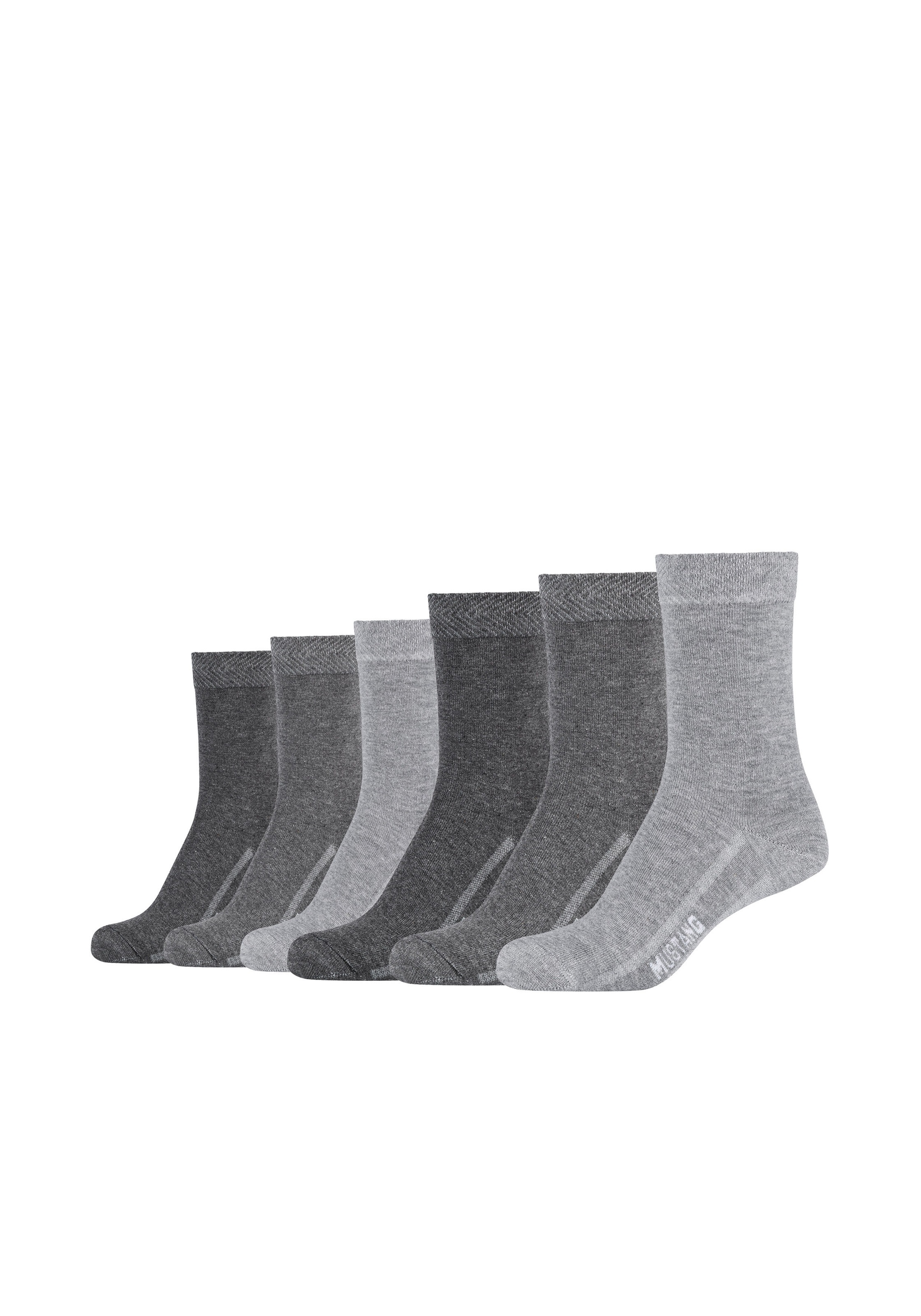 Image of MUSTANG Socken 6 Stk. tlg. mit verstärktem Fersen- und Zehenbereich