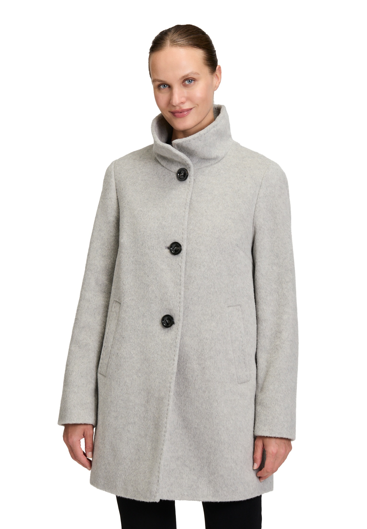 Image of Gil Bret Wolljacke ohne Kapuze mit Taschen