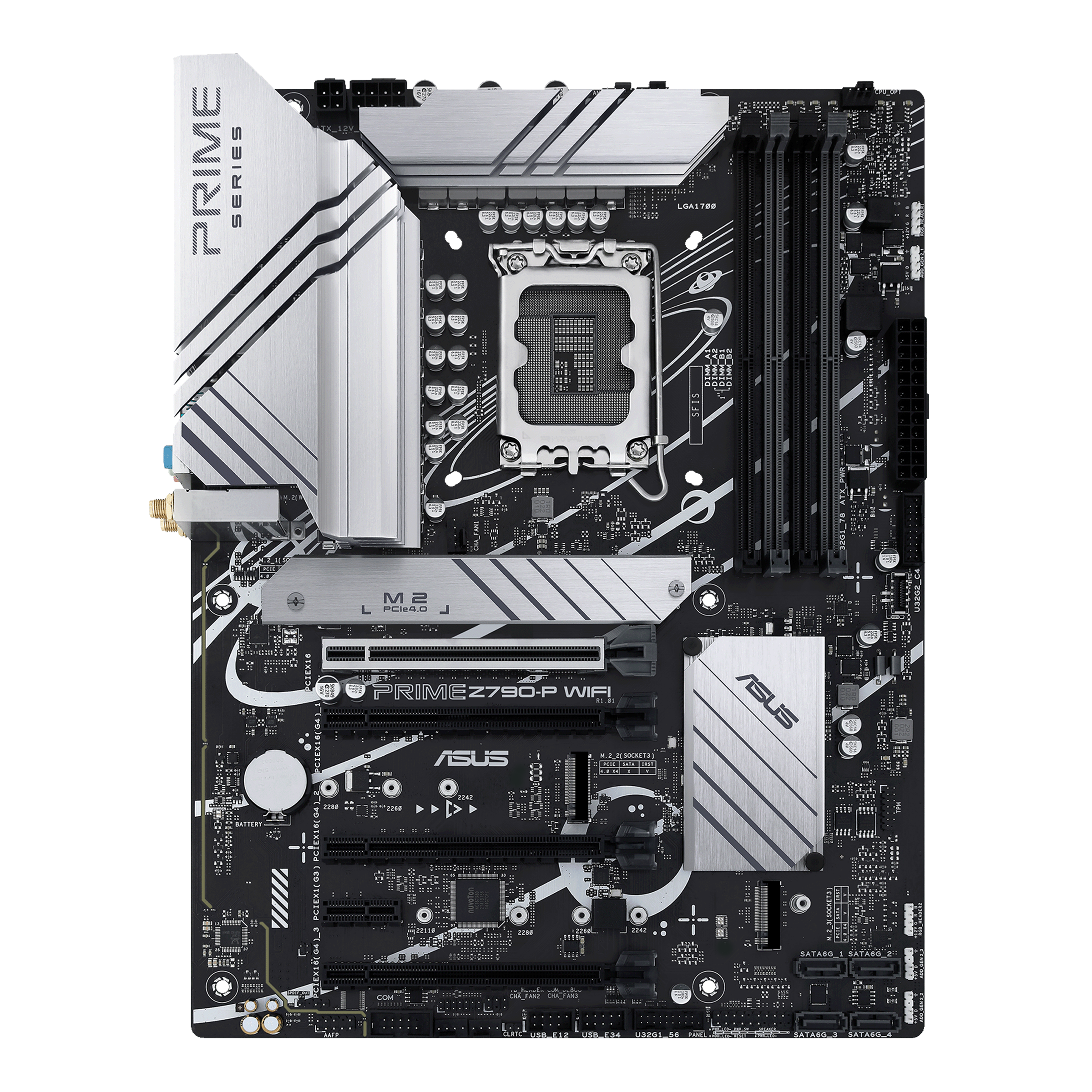 Asus Mainboard »PRIME Z790-P WIFI«, ATX, PCIe 5.0, DDR5 Speicher, 3x M.2, WiFI 6, HDMI, DisplayPort