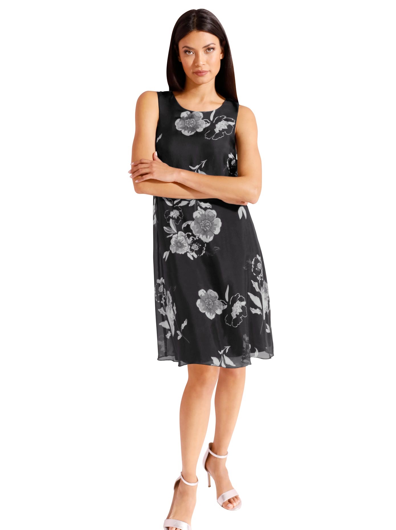 Image of CREATION L PREMIUM Chiffonkleid »Viskose-Seiden-Kleid« bei Ackermann Versand Schweiz